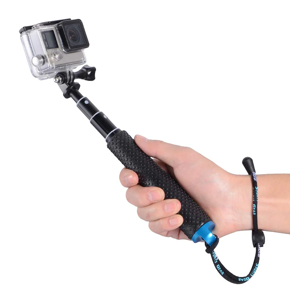 Trehapuva Selfie Stick, 19” Waterproof Extension Hand Grip Adjustable Monopod Pole Compatible with GoPro Hero(2018) Hero 10 9 8 7 6 5 4 3+ 3 Session, AKASO, Xiaomi Yi,SJCAM SJ4000 SJ5000 SJ6000 More - Image 2