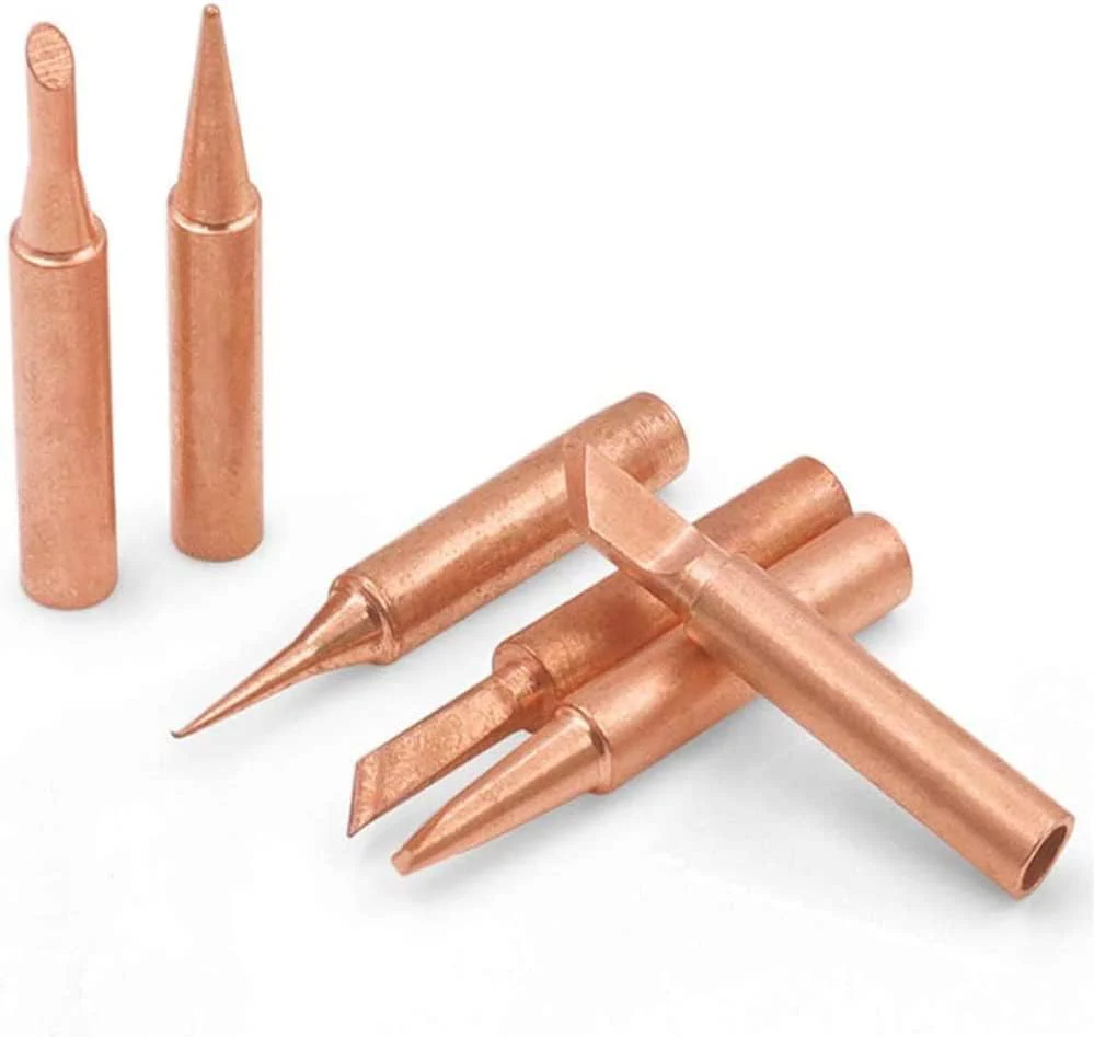 Treki Pack of 12 Copper Soldering Tip Replacement Soldering Iron Tips Set, 900M-T Replacement Soldering Tips, Soldering Tips for Soldering Station, Welding Devices, Accessories, Soldering Tips, - Image 2