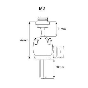 Triad-Orbit Micro 2/M2 Short-Stem Orbital Mic Adapter - Image 3