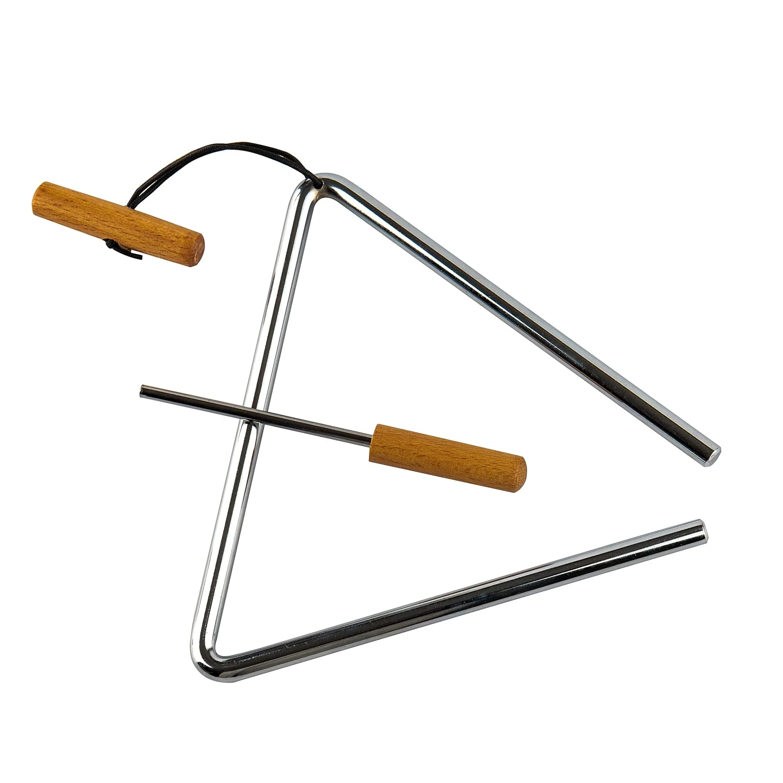 Triangle Hand Percussion with Striker,Rhythm Steel Triangles Music Instrument (8 inch) 8 in - Image 6