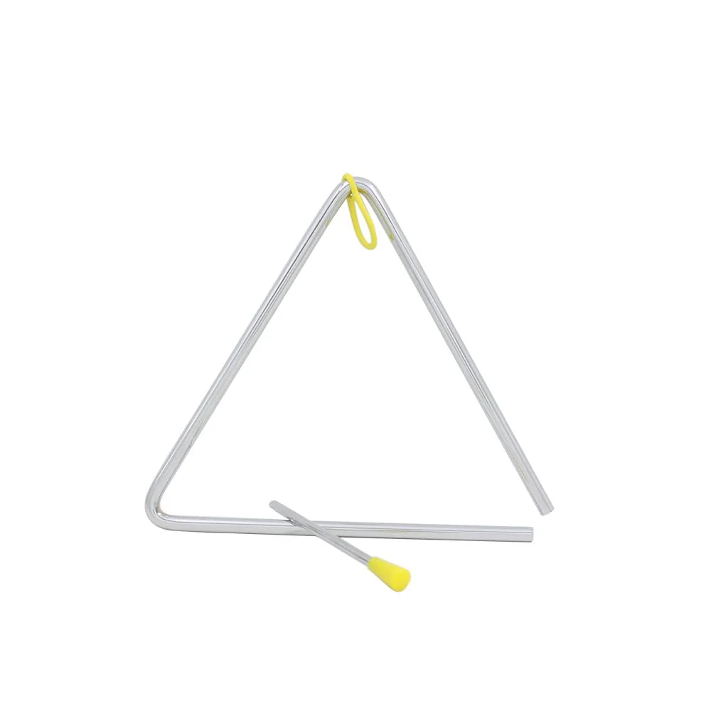 Triangle Percussion Instrument With Striker, Hand Bell, Teacher Bell Chime for Classroom, Dinner Bell Outdoor, Meditation bell, Music Instruments for adults (5 Inch) - Image 8