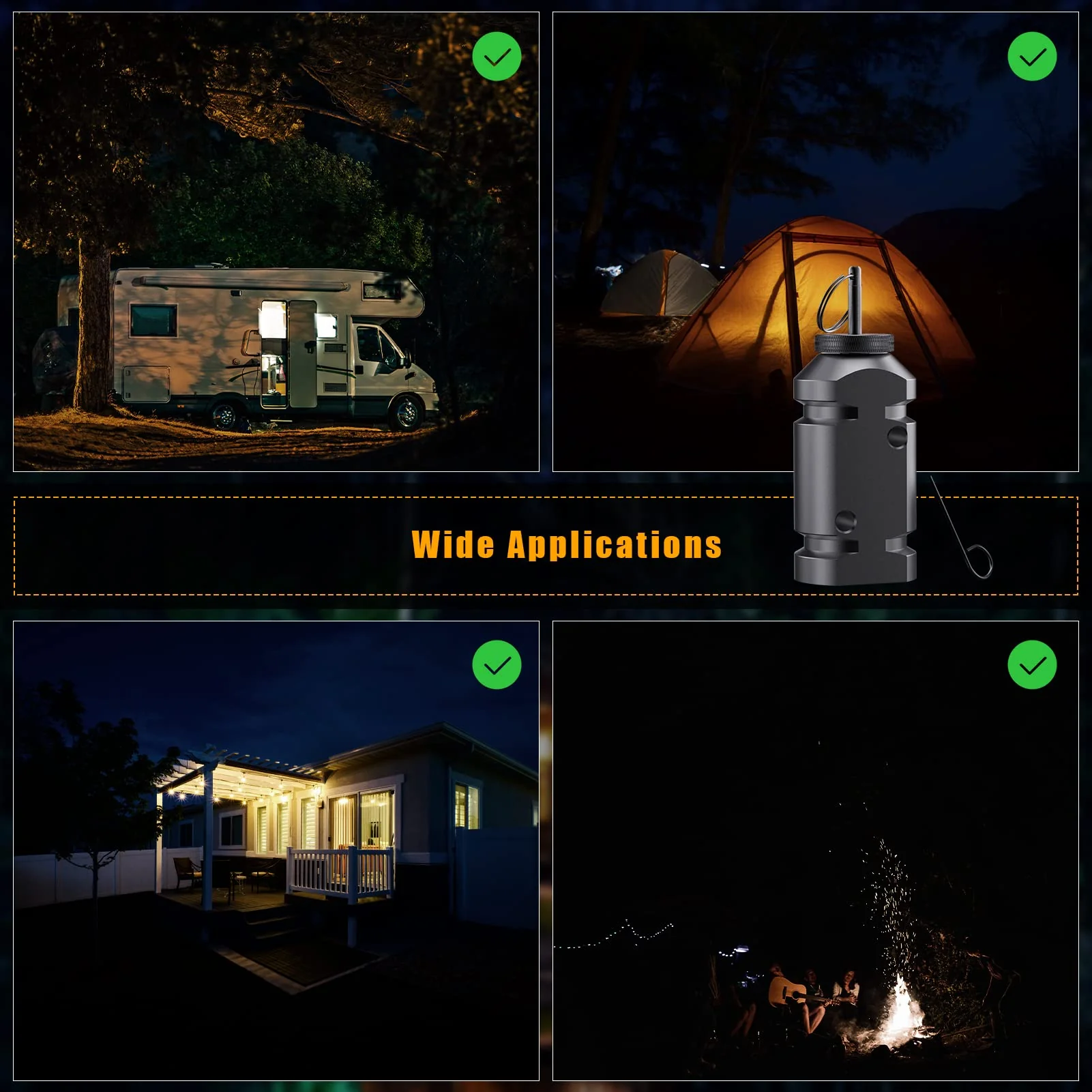 Trip Alarm, Perimeter Trip Alarm, 12 Gauge Camping Trip Wire Alarm Device, Early Warning Security System for Camping and Property Safety/Bear Deterrent,Camping Safety(Adapter Not Included) 2 Pack 12GA - Image 7