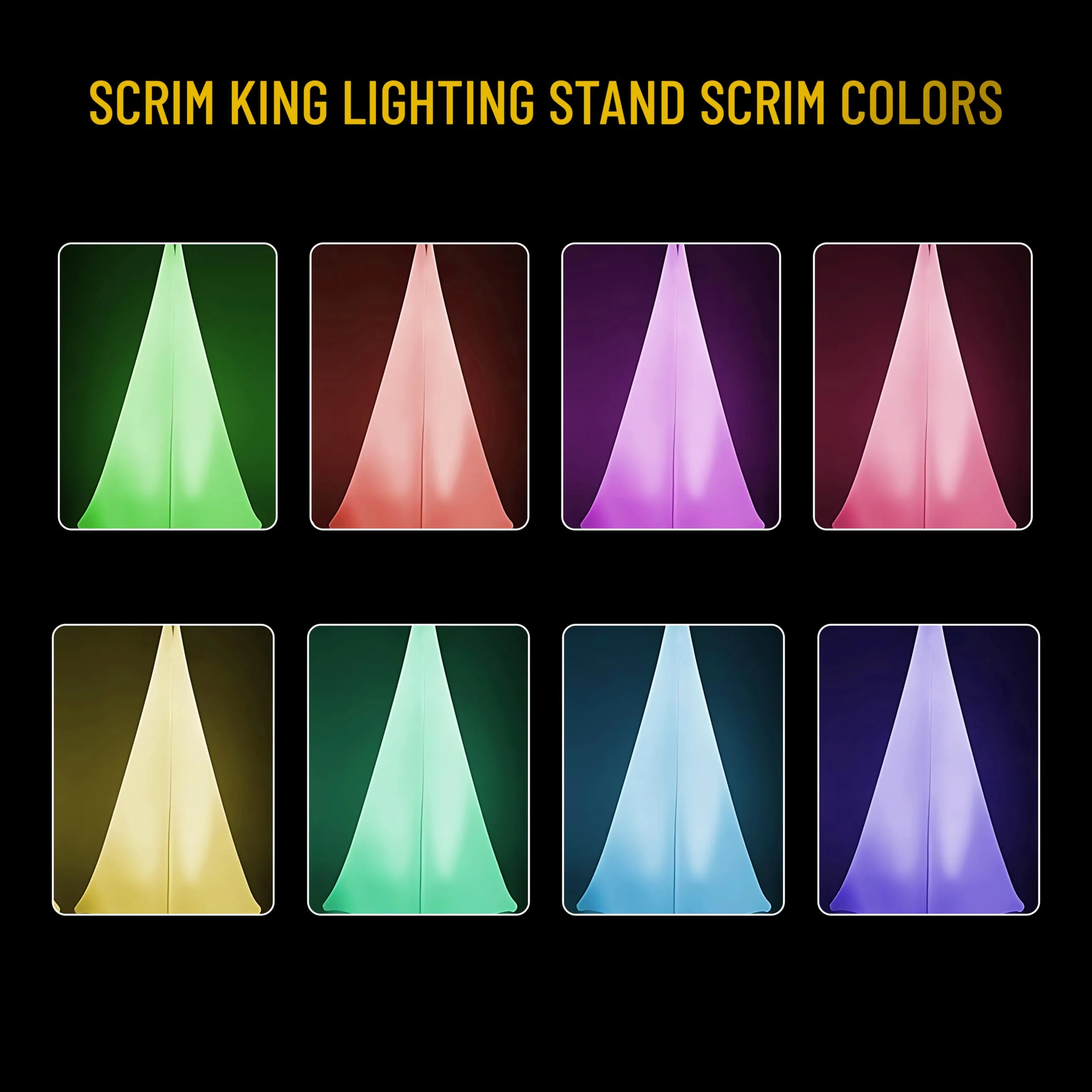 Tripod Lighting Stand Scrim with Open Back & Free Carry Bag for Event Lighting Outdoor, Concerts & Indoor Party Lights - Two-Sided, Heavy Duty, Flame Retardant & Wrinkle Free - White - Image 6