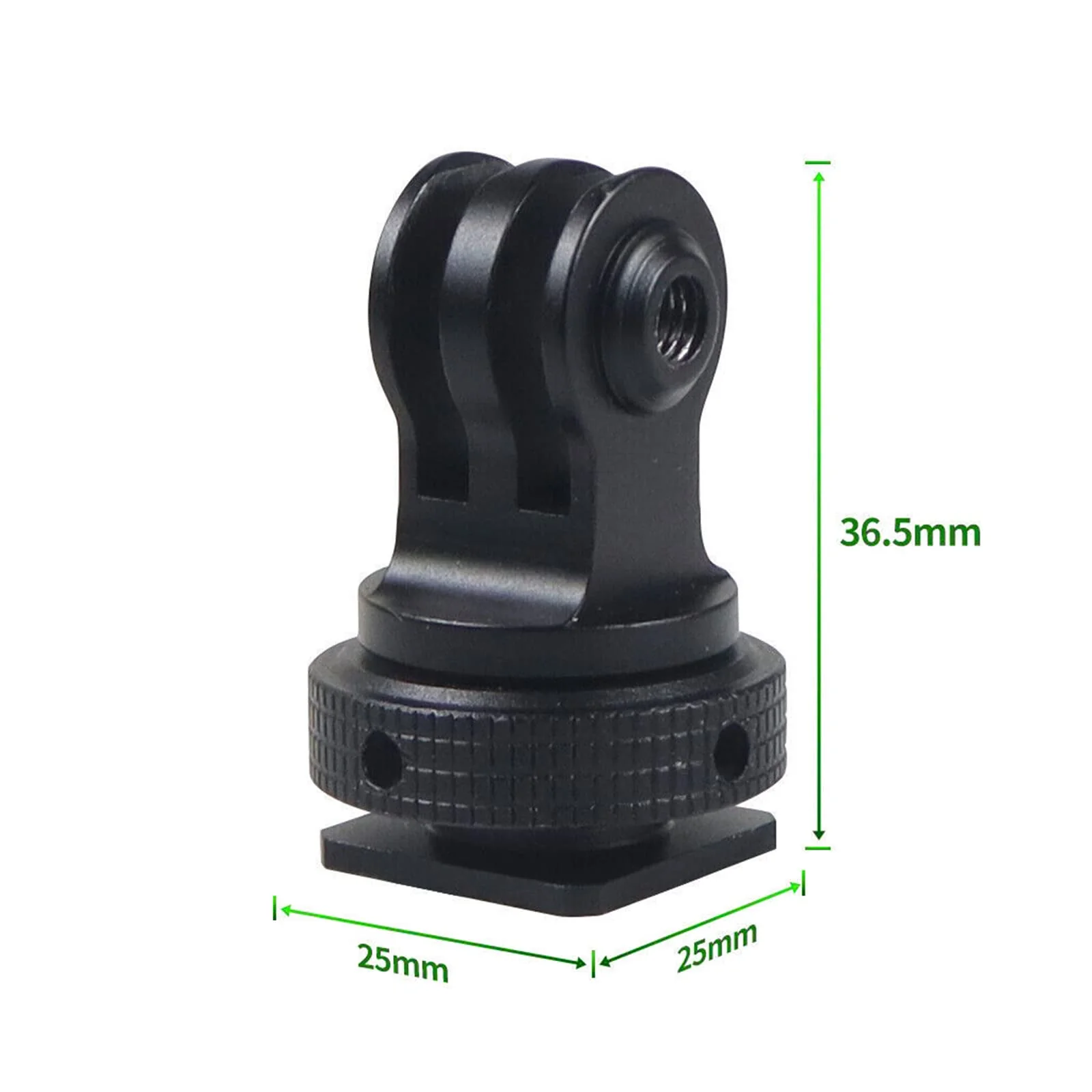 Tripod Screw to DSLR Camera Flash Cold Shoe Mount Adapter Compatible for GoPro 11/10/MAX/9/8/7/6/5/4/3+/3,DJI OSMO Action 2 3 - Image 2