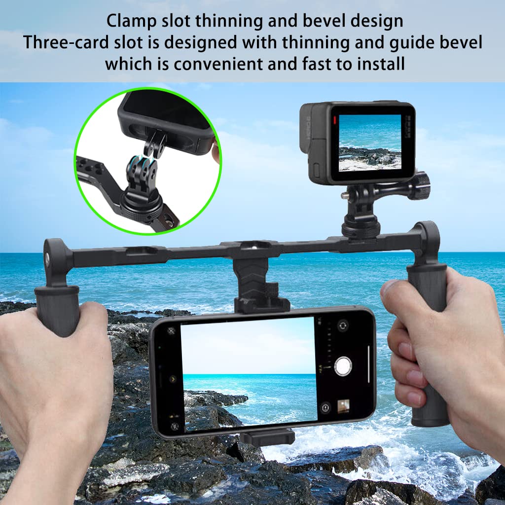 Tripod Screw to DSLR Camera Flash Cold Shoe Mount Adapter Compatible for GoPro 11/10/MAX/9/8/7/6/5/4/3+/3,DJI OSMO Action 2 3 - Image 6