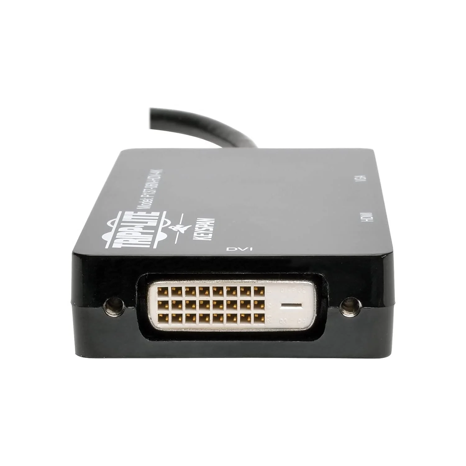 Tripp Lite Keyspan Mini DisplayPort to VGA/DVI/HDMI, All-in-One DP 1.2 Converter Adapter, Thunderbolt 1 & 2 Compatible, 4K HDMI 30Hz, Black, 3 Year Warranty (P137-06N-HDV-4K) VGA/DVI/4K HDMI - Image 2