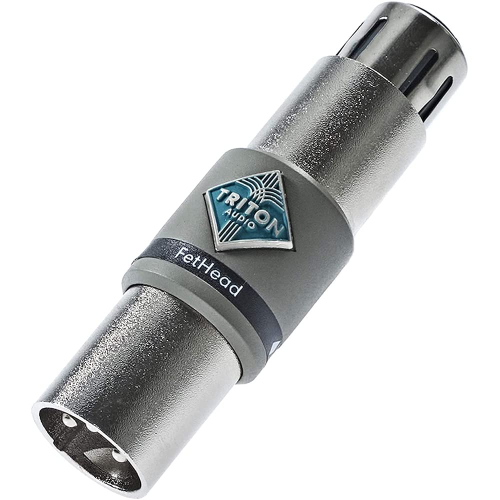 TRITON AUDIO FetHead In-Line Microphone Preamp for Ribbon and Dynamic Mics Bundle with 20" XLR-XLR Cable - Image 2