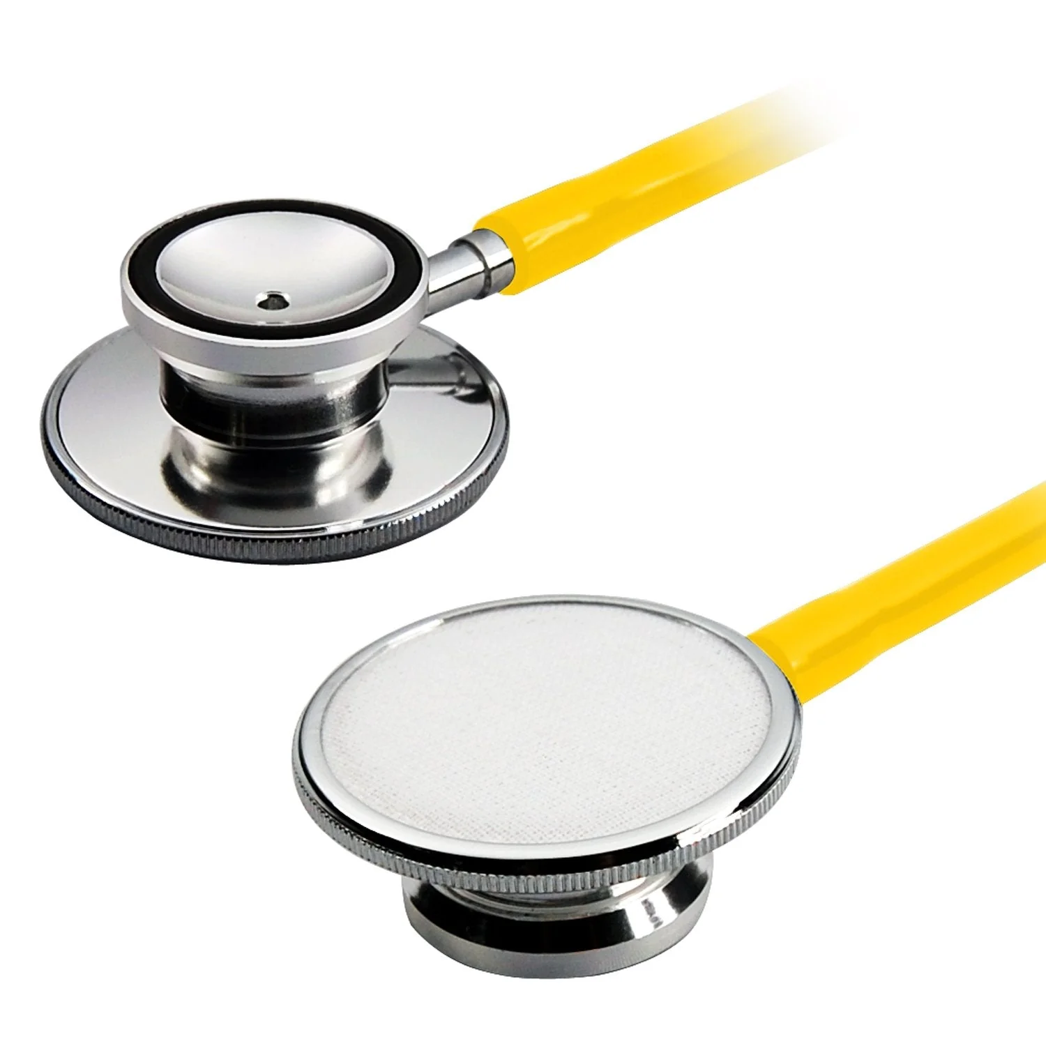 TRIXES Double Dual Headed Stethoscope for Nurses Vets Students Home Healthcare (Yellow) yellow - Image 3