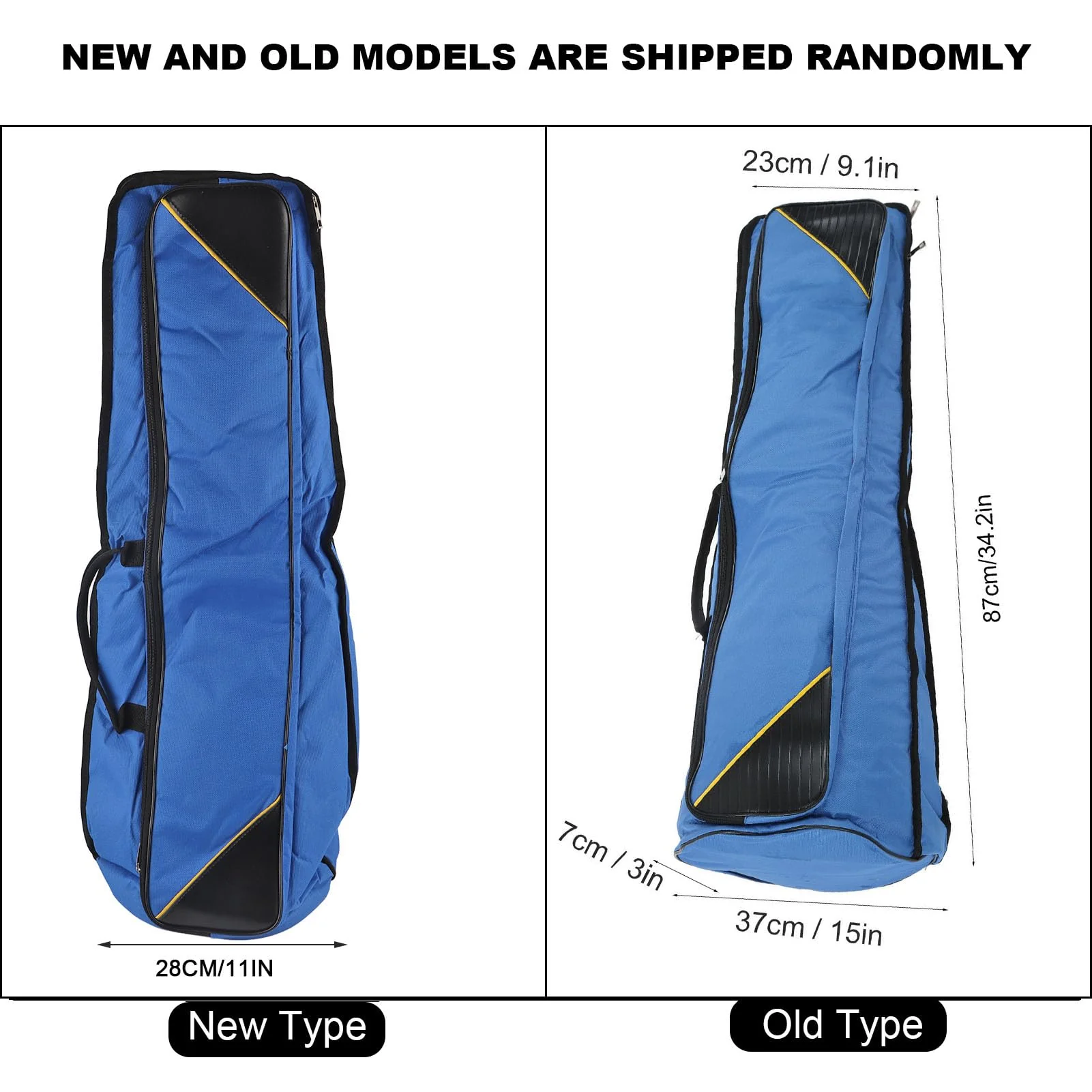 Trombone Bag, Oxford Cloth Trombone Shoulders Bag Handbag, Trombones Gig Carrying Backpack Case for Musical Instrument (Blue) Blue - Image 5