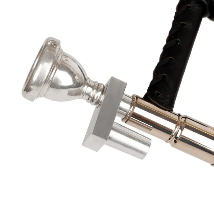 Trombone Embouchure Trainer - Tb.E.T. Lip Buzzing Tool for Trombone Practice, warm-ups and exercises. Aluminium Embouchure Training Device For Lip Buzzing. Practice Aid for Large shank mouthpiece - Image 4