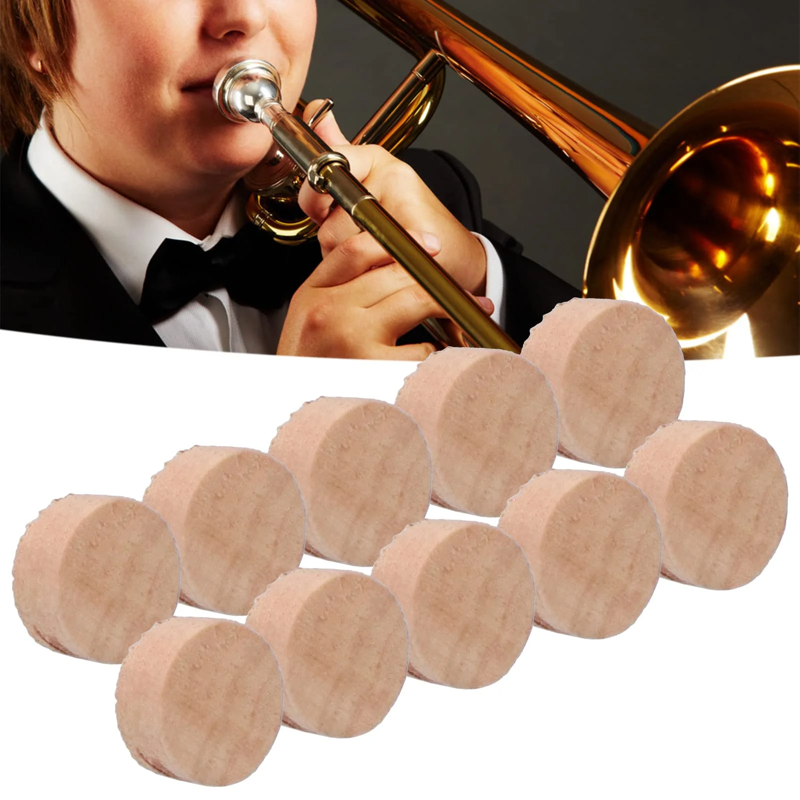 Trombone Water Key, Cork Pad Durable Spit Valve for Replacement - Image 3