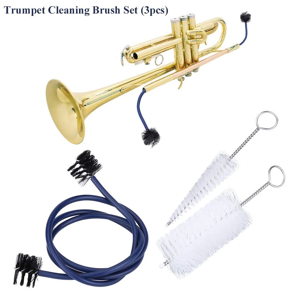 Trumpet Bore Brush, Trumpet Brush Cleaning Kit Instrument Cleaning Snake Trumpet Mouthpiece Cleaner Musical Instrument Maintenance Care Accessory - Image 2
