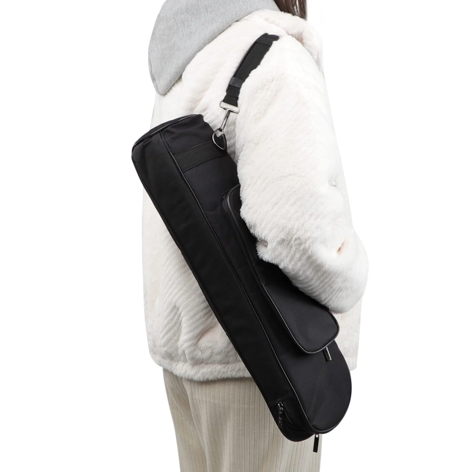 Trumpet Carrying Bag Thick Padded Durable Waterproof Trumpet Gig Bag Portable Shoulder Instrument Case black - Image 5