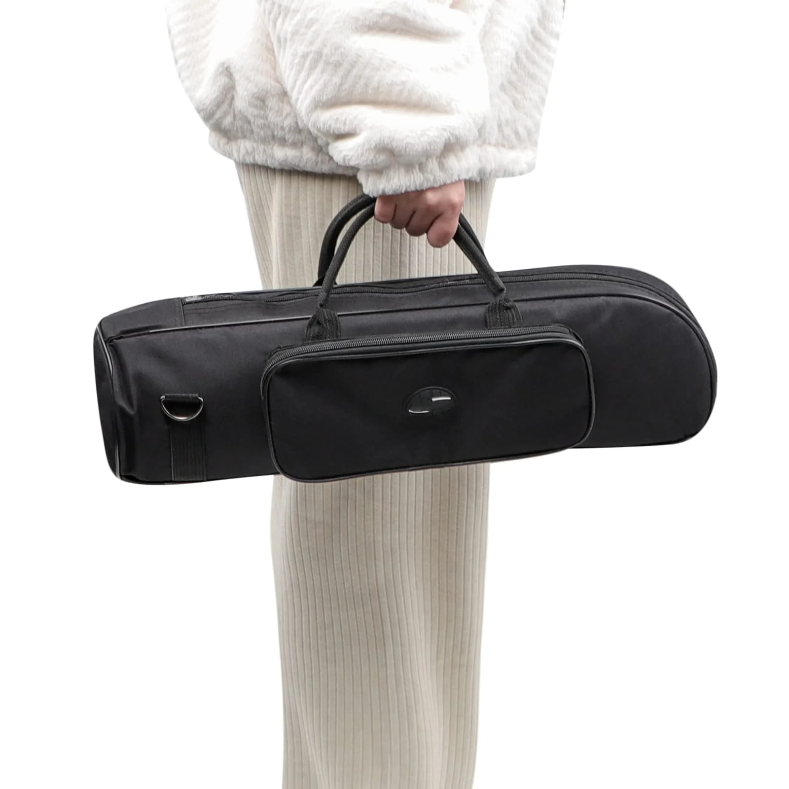Trumpet Carrying Bag Thick Padded Durable Waterproof Trumpet Gig Bag Portable Shoulder Instrument Case black - Image 6