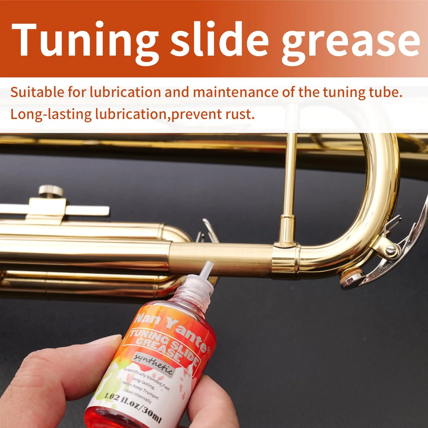 Trumpet Cleaning Kit clean your Trumpet: contains Valve Oil, Tuning Slide Grease, Cleaning Cloth, Valve/Mouthpiece/Flexible brush, etc. -essential for professionals/students/enthusiasts - Image 4