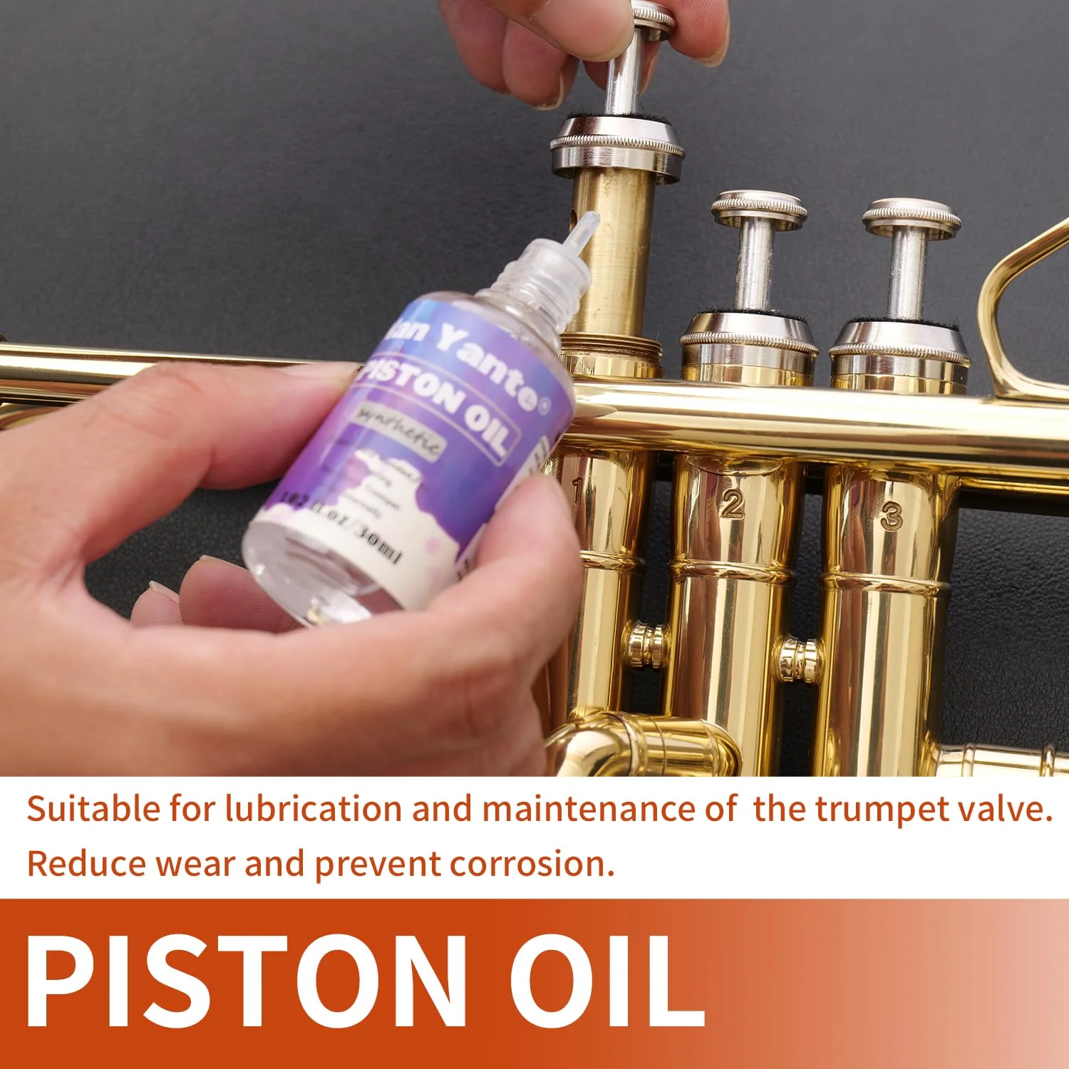 Trumpet Cleaning Kit clean your Trumpet: contains Valve Oil, Tuning Slide Grease, Cleaning Cloth, Valve/Mouthpiece/Flexible brush, etc. -essential for professionals/students/enthusiasts - Image 5