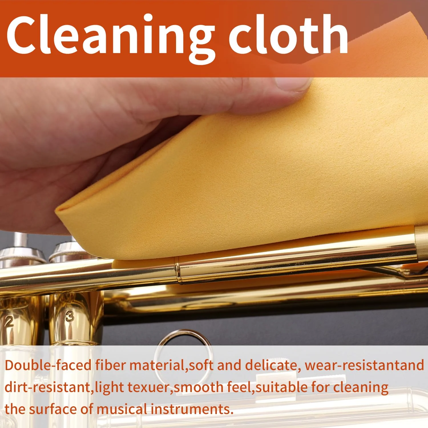 Trumpet Cleaning Kit clean your Trumpet: contains Valve Oil, Tuning Slide Grease, Cleaning Cloth, Valve/Mouthpiece/Flexible brush, etc. -essential for professionals/students/enthusiasts - Image 7