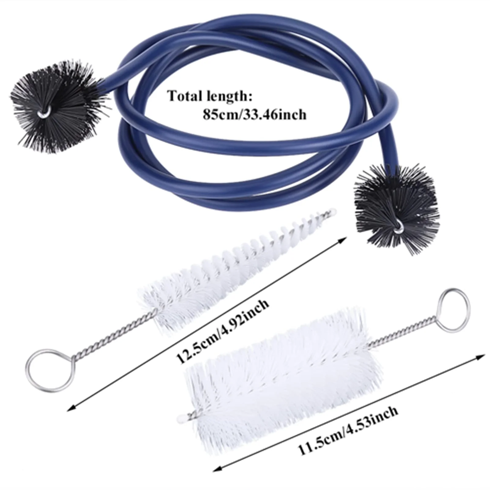 Trumpet Cleaning Kit, Trumpet Maintenance Care Kit, Includes Mouthpiece Brush, Valve Brush and Flexible Snake Brush - Image 2