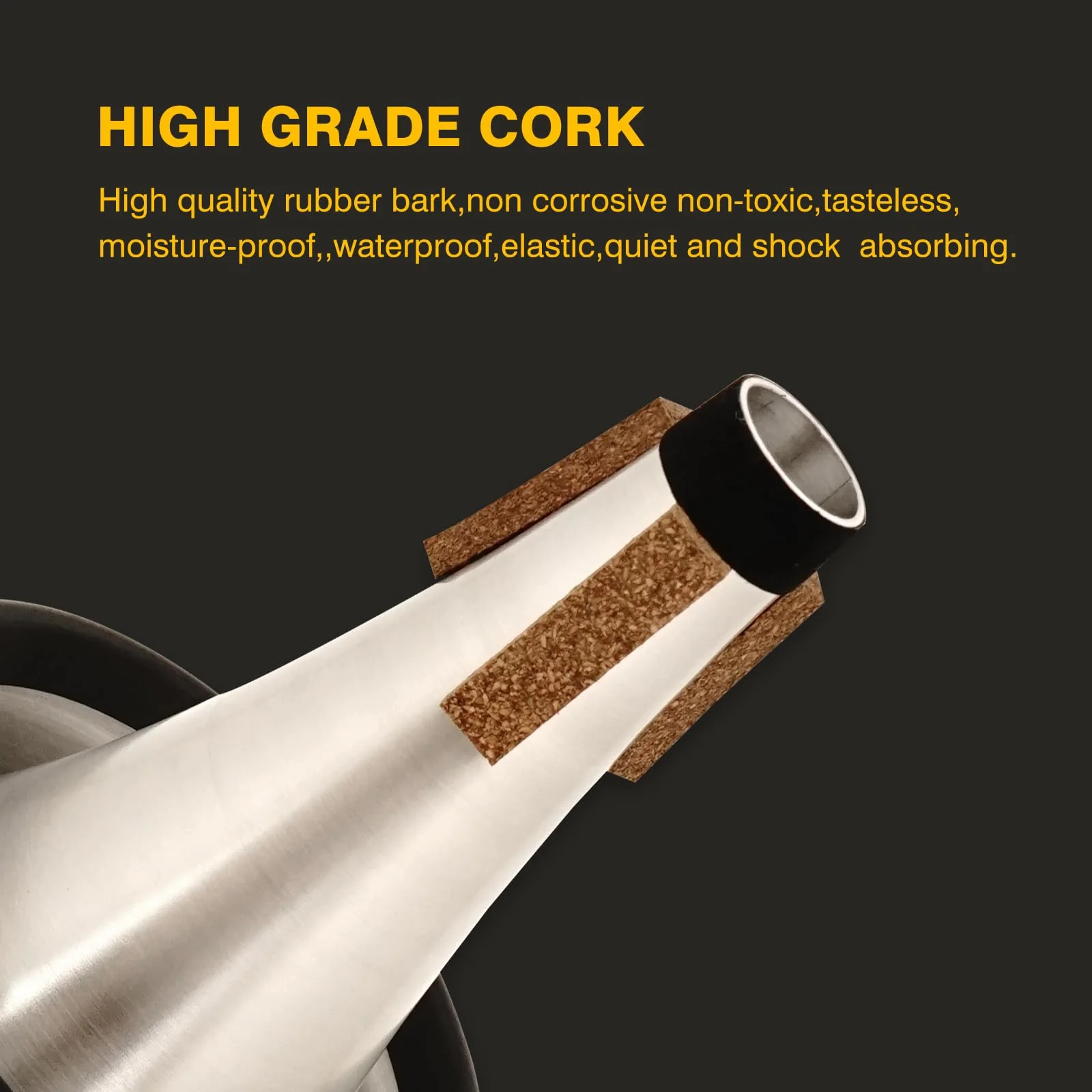 Trumpet Cup Mute - Premium Rubber Cup Mute for Trumpet, Enhances Tone Quality with Warm, Mellow Sound - Durable and Easy to Use for Practice and Performances - Image 8
