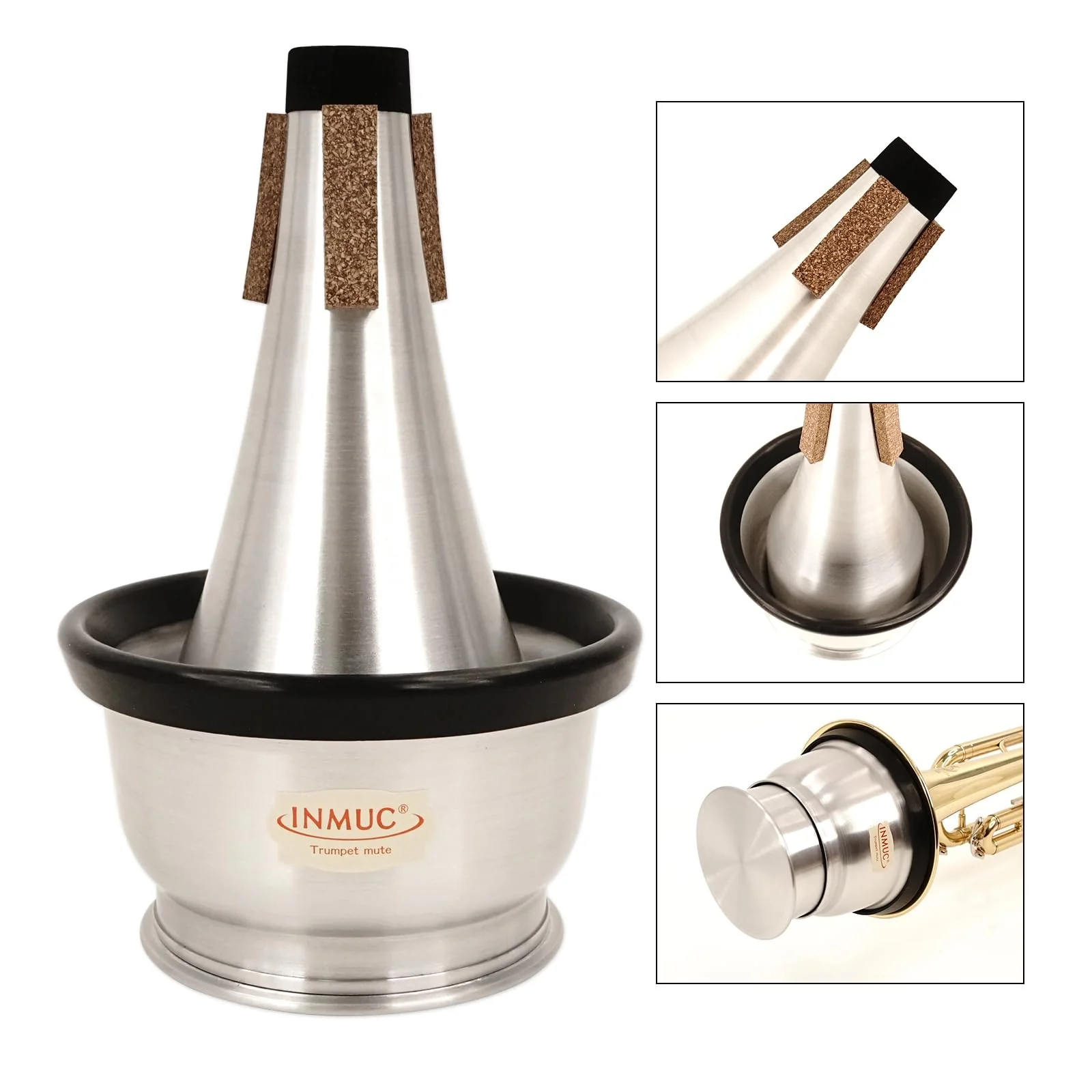 Trumpet Cup Mute - Premium Rubber Cup Mute for Trumpet, Enhances Tone Quality with Warm, Mellow Sound - Durable and Easy to Use for Practice and Performances - Image 9
