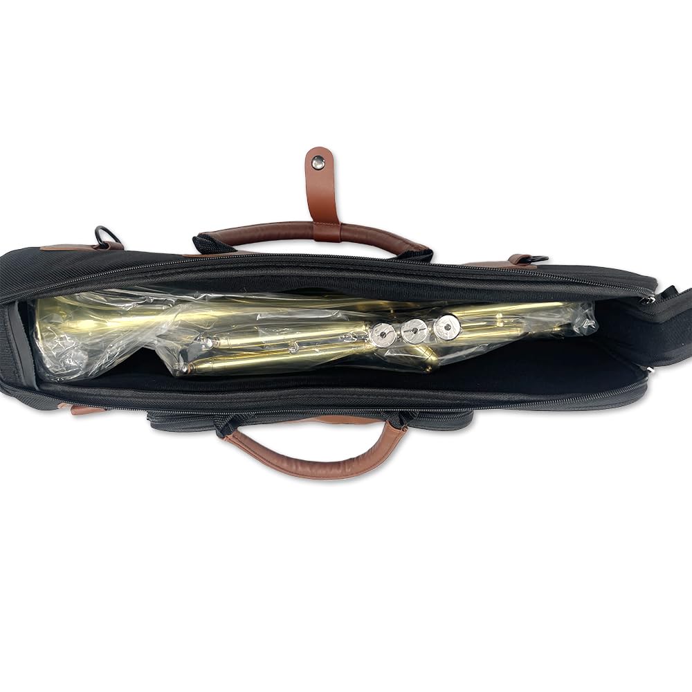 Trumpet Gig Bag, Durable and Lightweight Instrument Case, Oxford Cloth with Comfortable Shoulder Strap and Leather Gripped Handle, Easy to Carry,0.71kg Trumpet Bag - Image 3