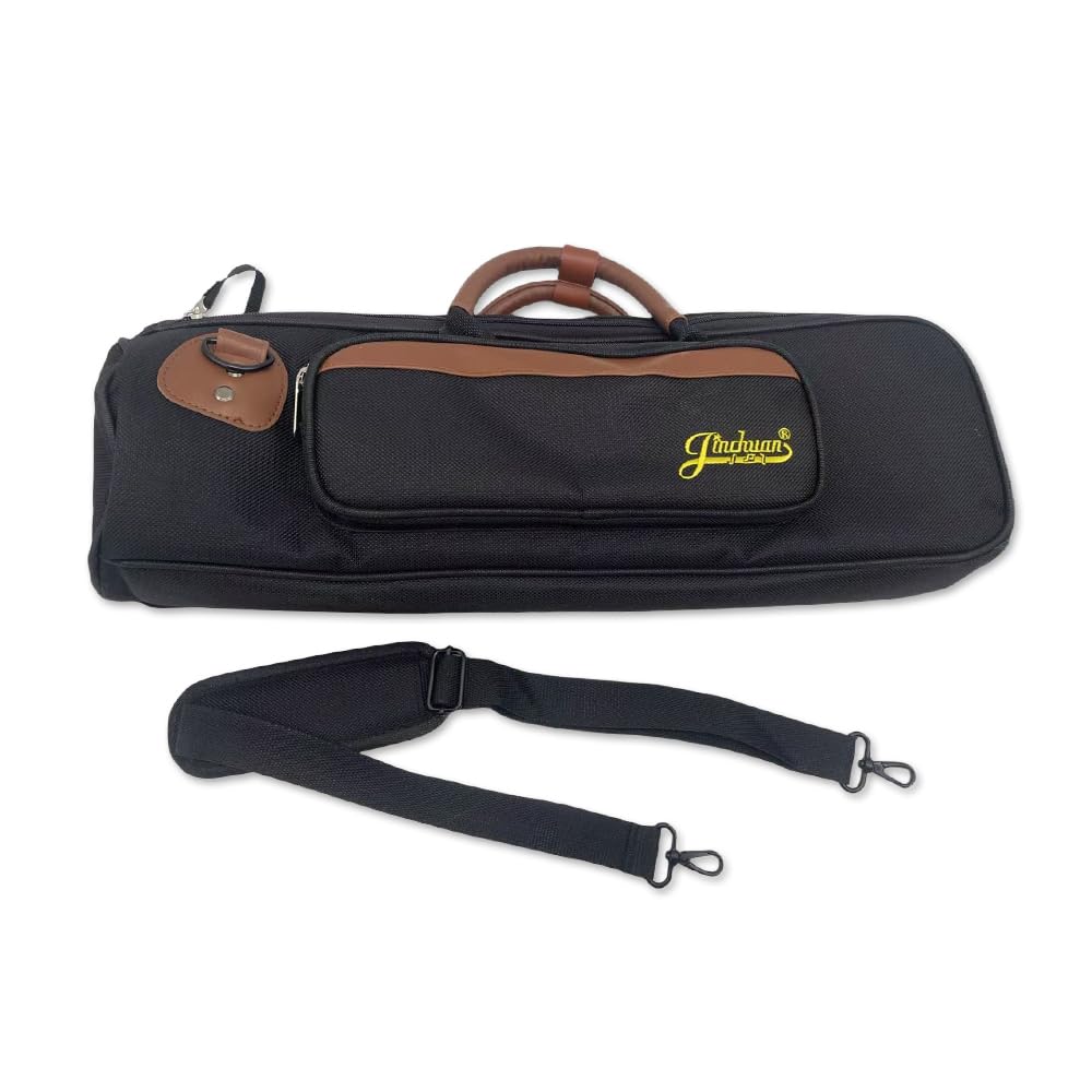 Trumpet Gig Bag, Durable and Lightweight Instrument Case, Oxford Cloth with Comfortable Shoulder Strap and Leather Gripped Handle, Easy to Carry,0.71kg Trumpet Bag - Image 4
