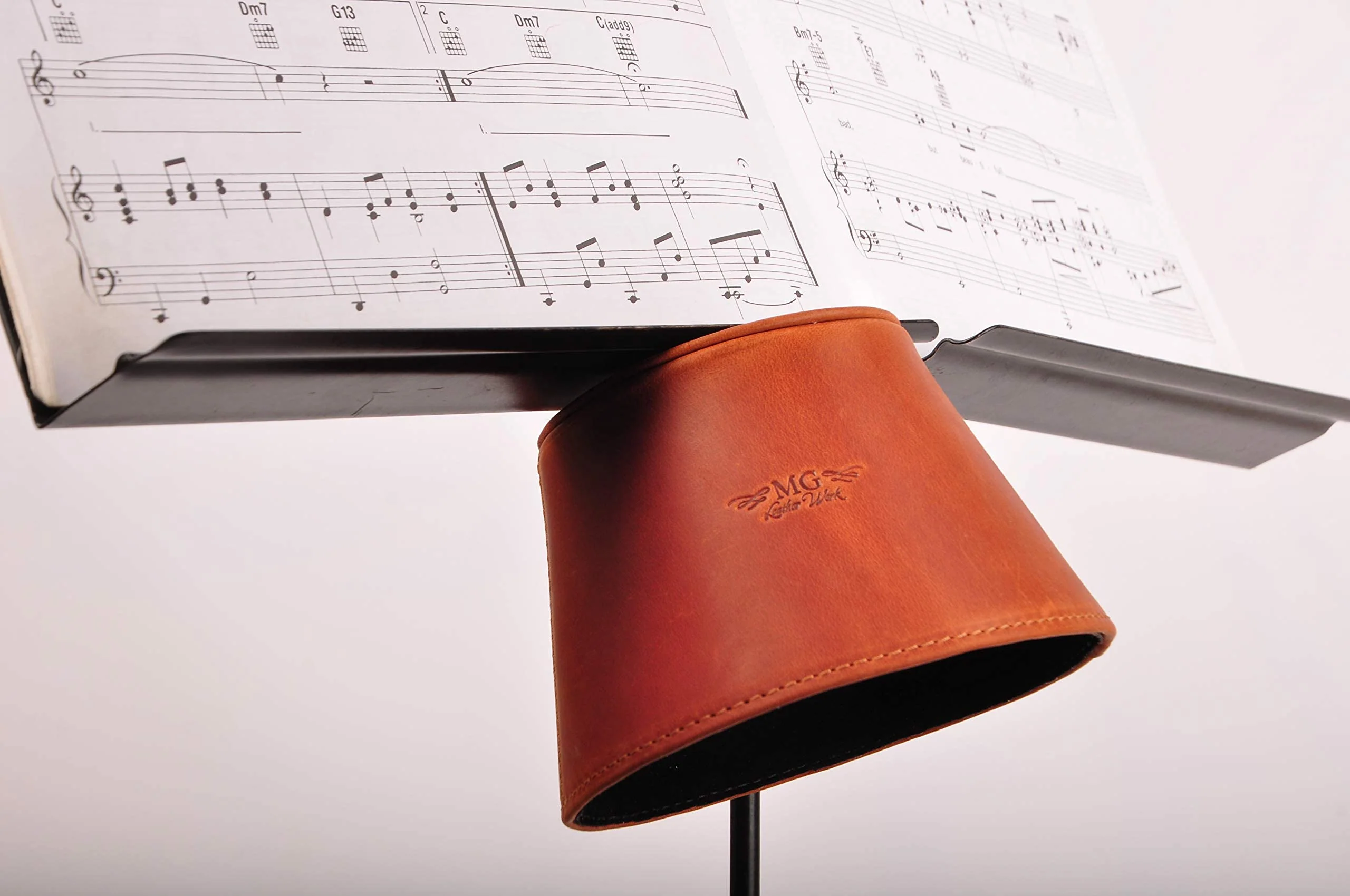 Trumpet magnetic mute, lightweight leather mute for jazz and classical trumpeters MG Leather Work (Trumpet, Brown) Trumpet - Image 7