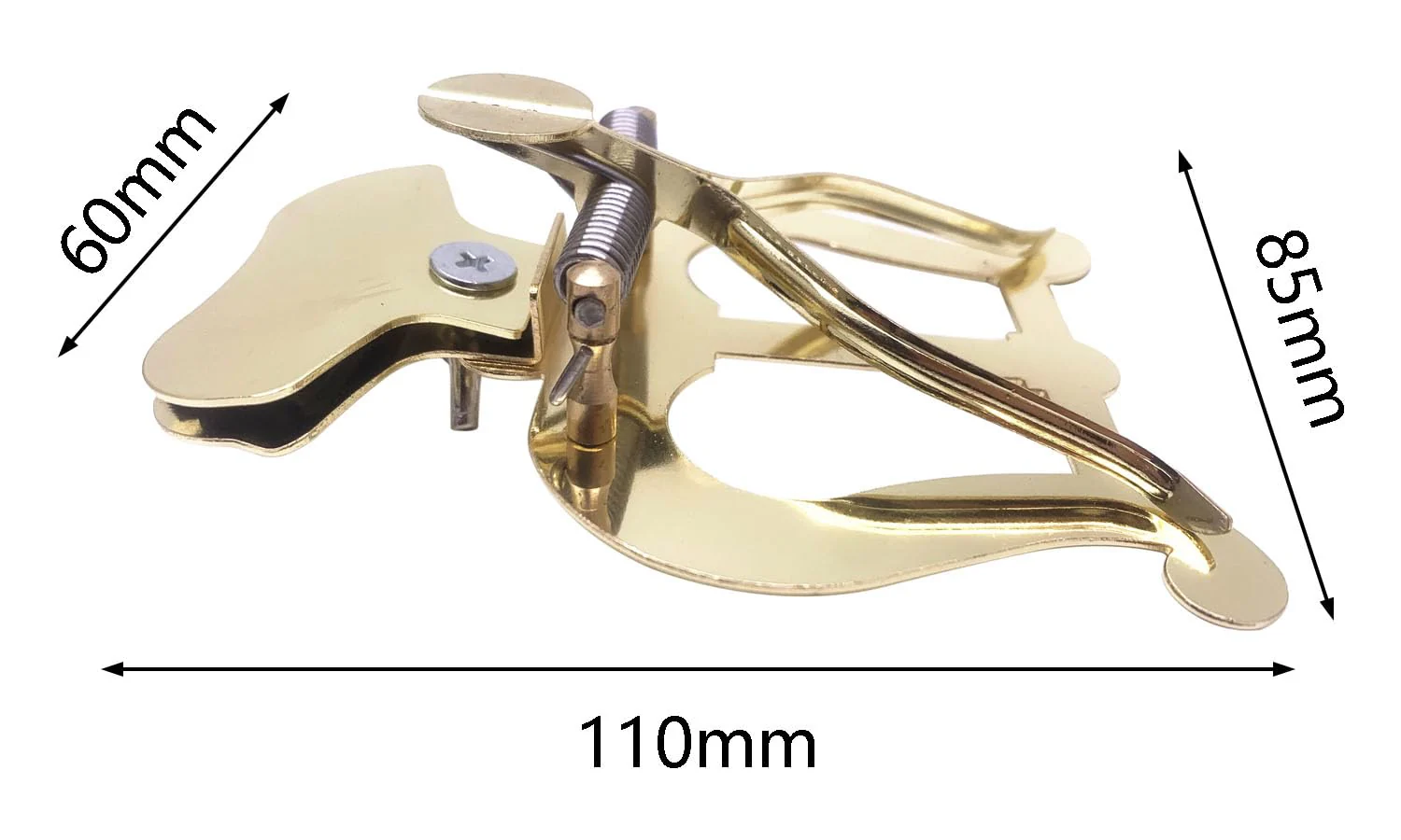 Trumpet Marching Lyre Clamp-on Holder Lyre Sheet Music Clip Stand for Trumpet Trombone (Gold-Plated) Gold-Plated - Image 4