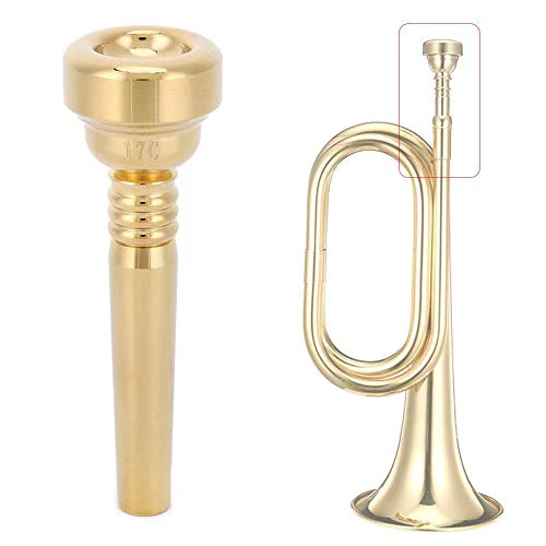 Trumpet Mouthpiece 17C,Gold Mouthpiece Brass Plated Mouthpiece Trumpet Musical Instrument Accessories - Image 5