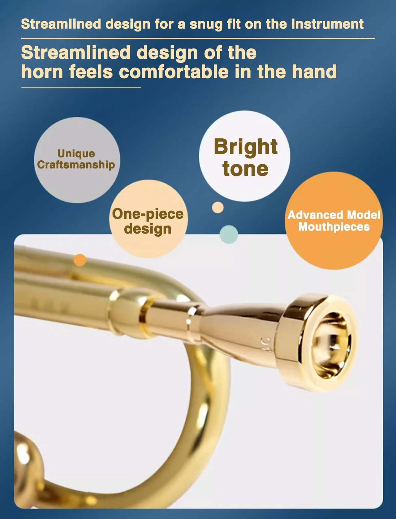 Trumpet Mouthpiece, 1C/1.5C/3C/5C/7C Silver Color Pure Full Copper Silver Plating Trumpet Mouthpiece for Beginners and Professional Players(1.5C) 1.5C - Image 3