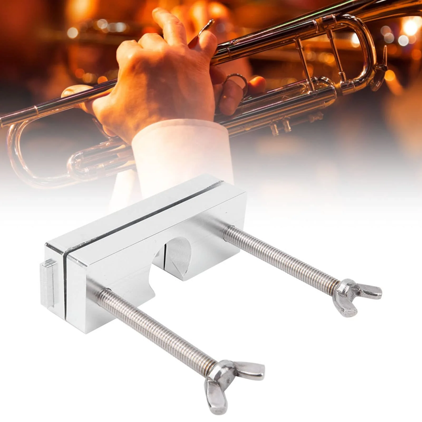 Trumpet Mouthpiece Puller, Mouthpiece Extractor Professional Aluminum Made Adjustable Mouthpiece Remover Tool 10X9cm Trumpet Accessory - Image 7