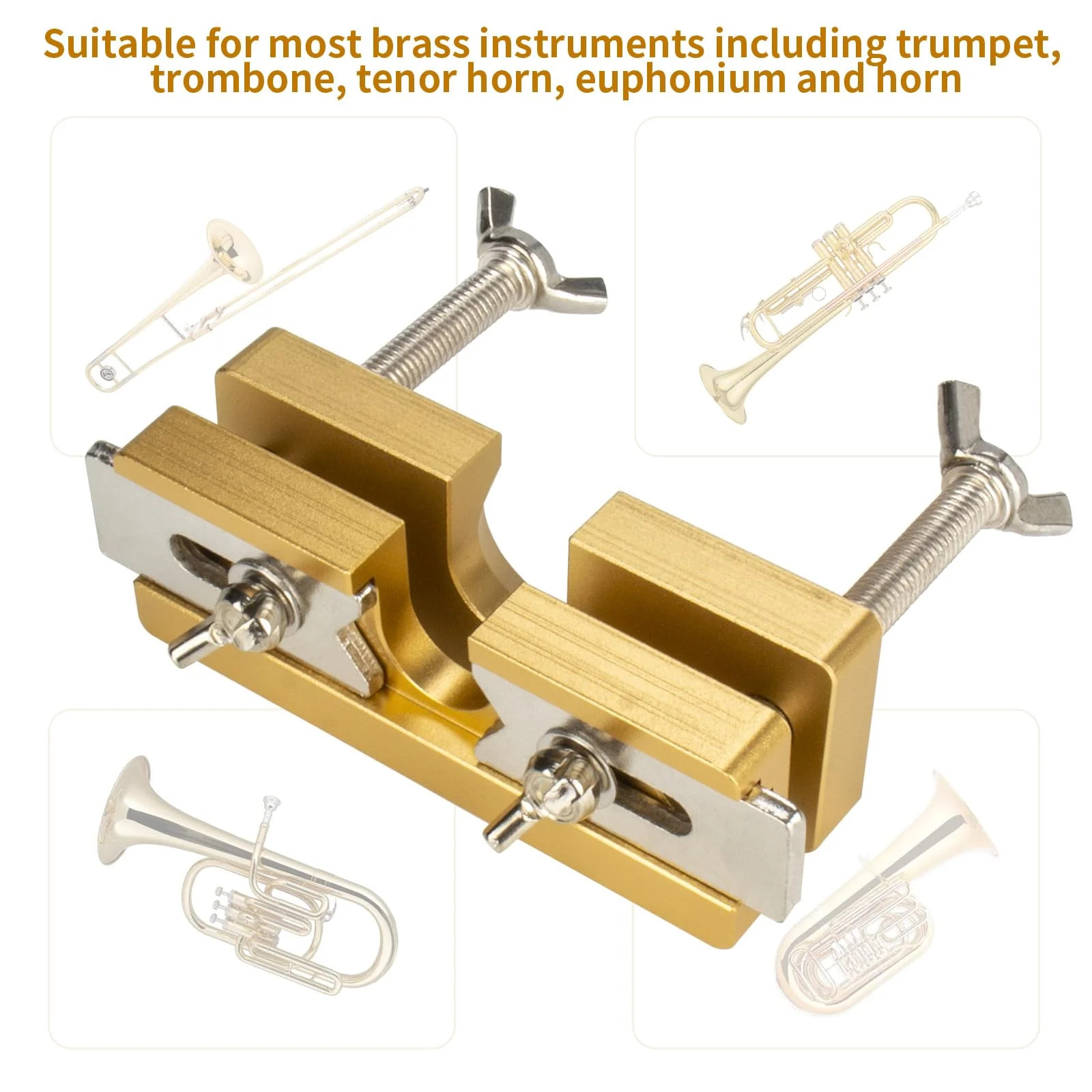Trumpet Mouthpiece Remover Adjustable Mouthpiece Puller Tool for Brass Wind Instruments Trumpet Trombone Horn by Eison - Image 3