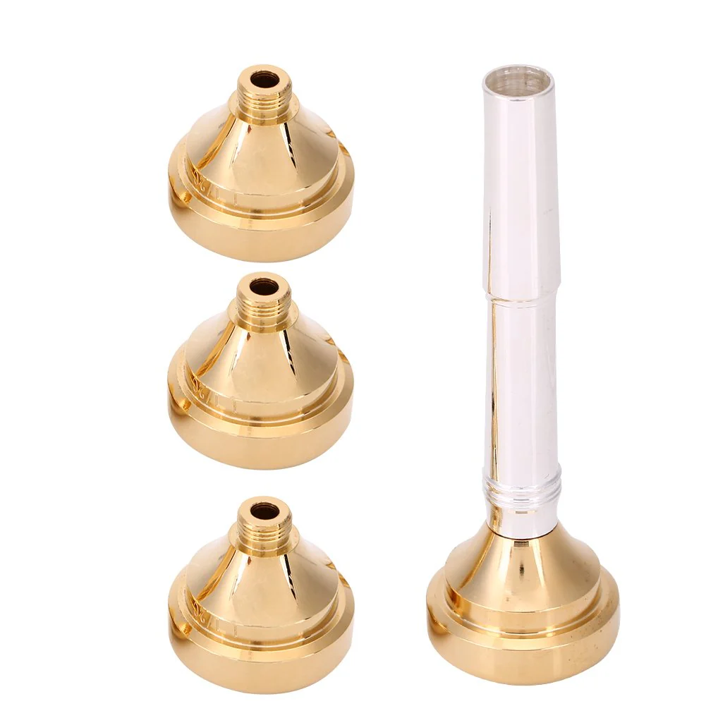 Trumpet Mouthpiece Set Brass Trumpet Mouthpiece with Storage Box Musical Instrument Accessory for 1/2c 3c 5c 7c Music Lover Beginner - Image 6