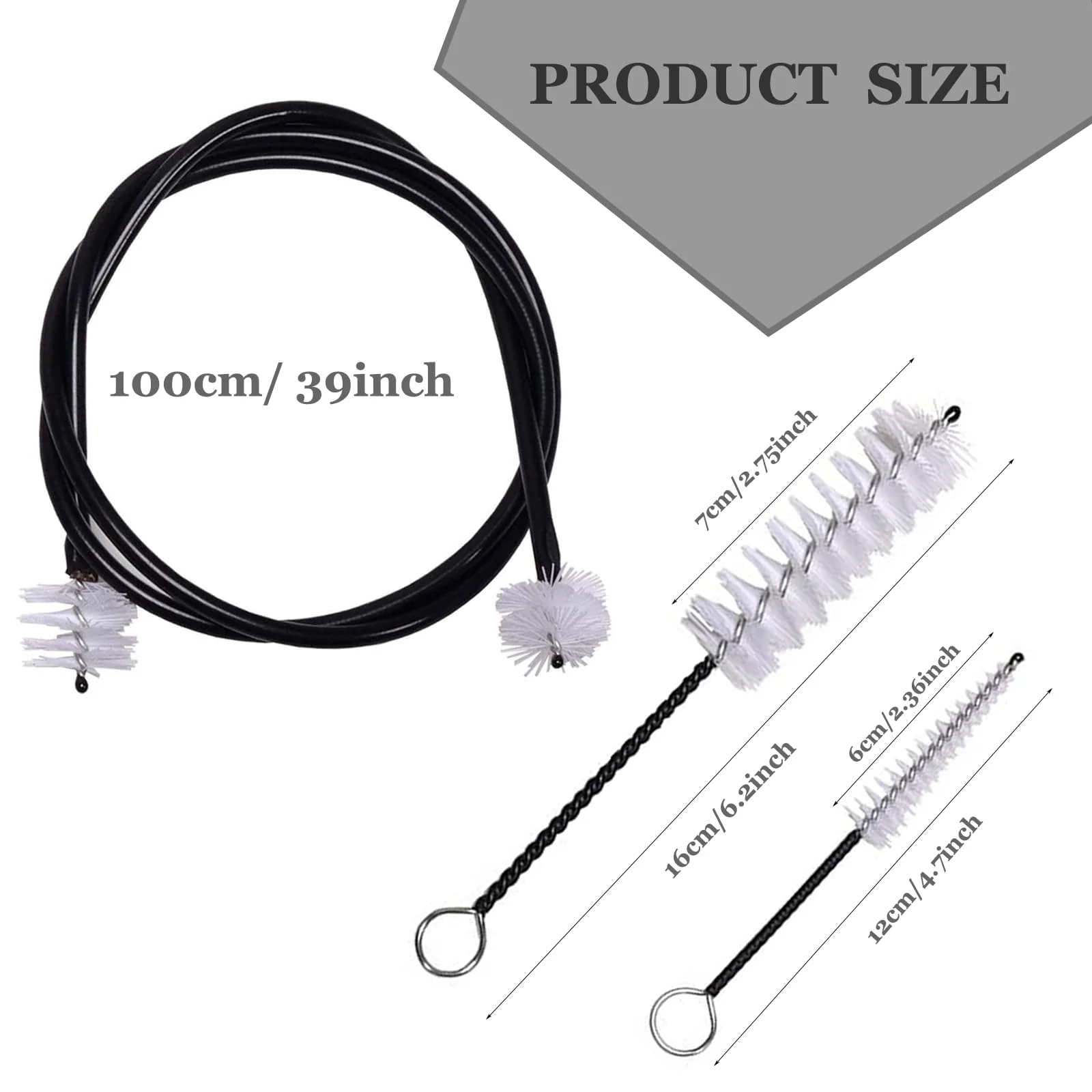 Trumpet Mute And Trumpet Cleaning kit, Trumpet Mute Silencer,Lightweight Aluminum Trumpet Practice Mute, Mouthpiece/Valve/Bore Brushes For Trumpet - Image 3