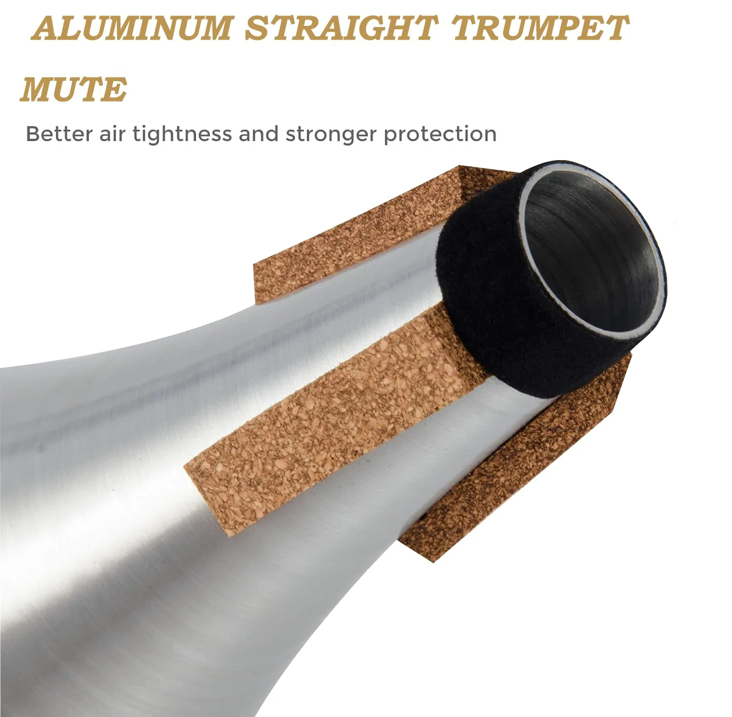 Trumpet Mute And Trumpet Cleaning kit, Trumpet Mute Silencer,Lightweight Aluminum Trumpet Practice Mute, Mouthpiece/Valve/Bore Brushes For Trumpet - Image 5