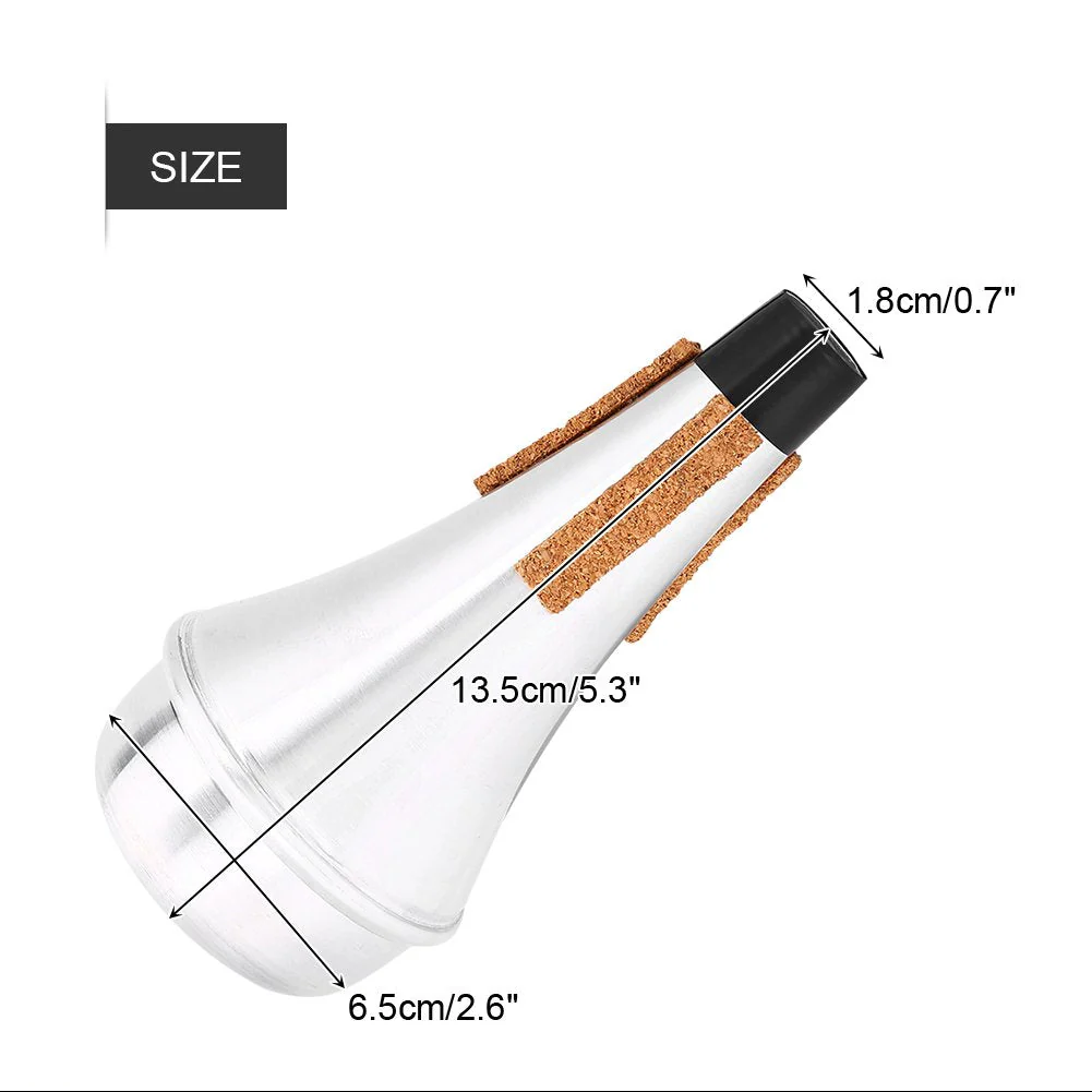 Trumpet Mute, Metal Trumpet Practice Accessory Parts - Image 3
