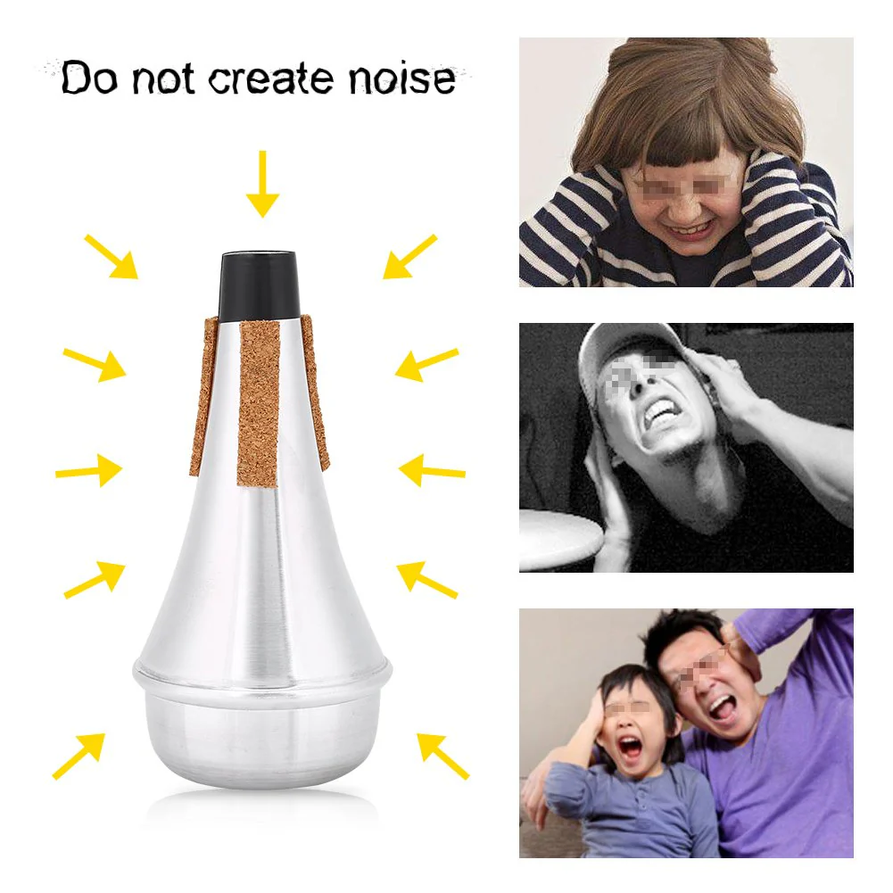 Trumpet Mute, Metal Trumpet Practice Accessory Parts - Image 5