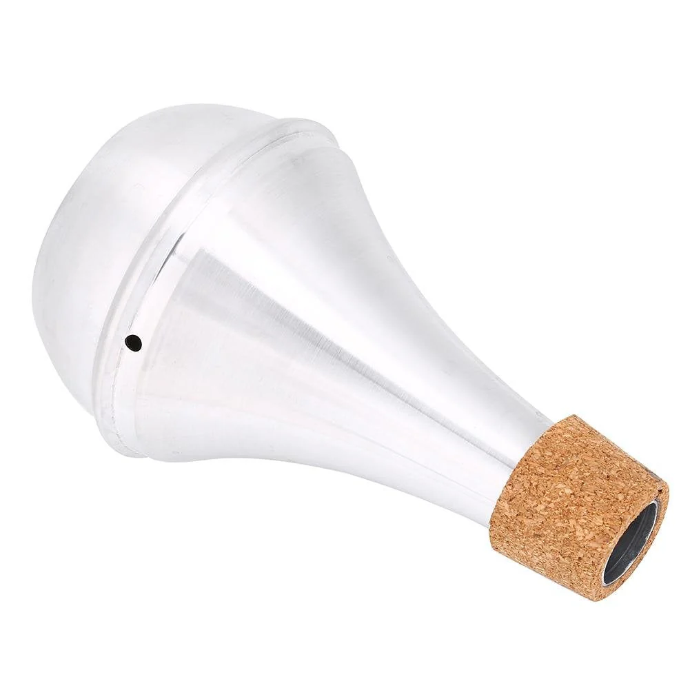 Trumpet Mute Practice Aluminum Alloy & Cork Brasses Musical Instrument Lightweight Parts Cordrope Wind Instrument Accessories - Image 9