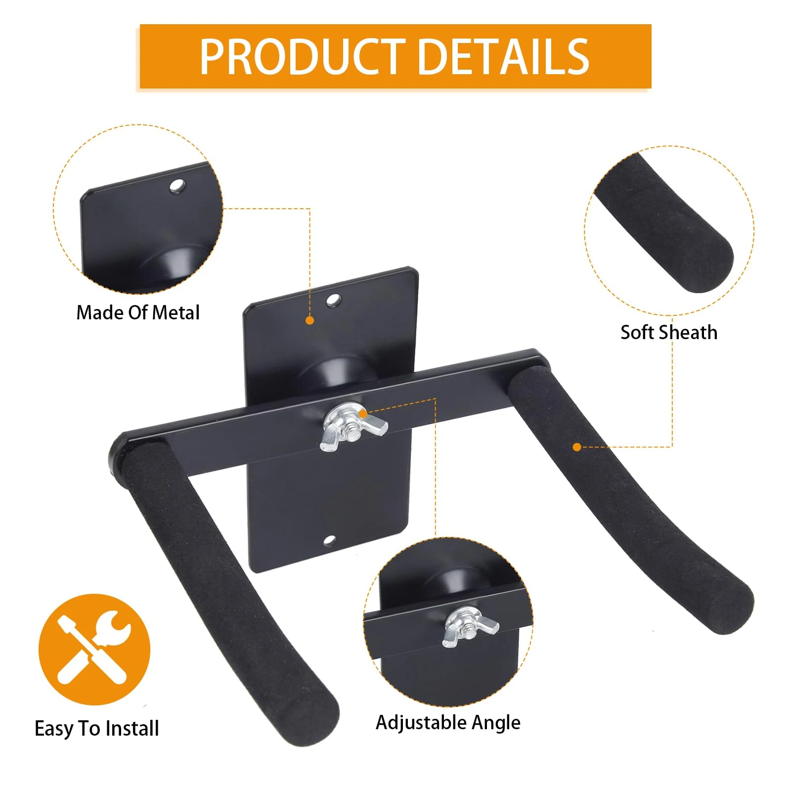 Trumpet Stand, Trumpet Wall Mount ,Adjustable Trumpet Holder for all Trumpets Including Piccolo and Pocket Trumpet - Image 3