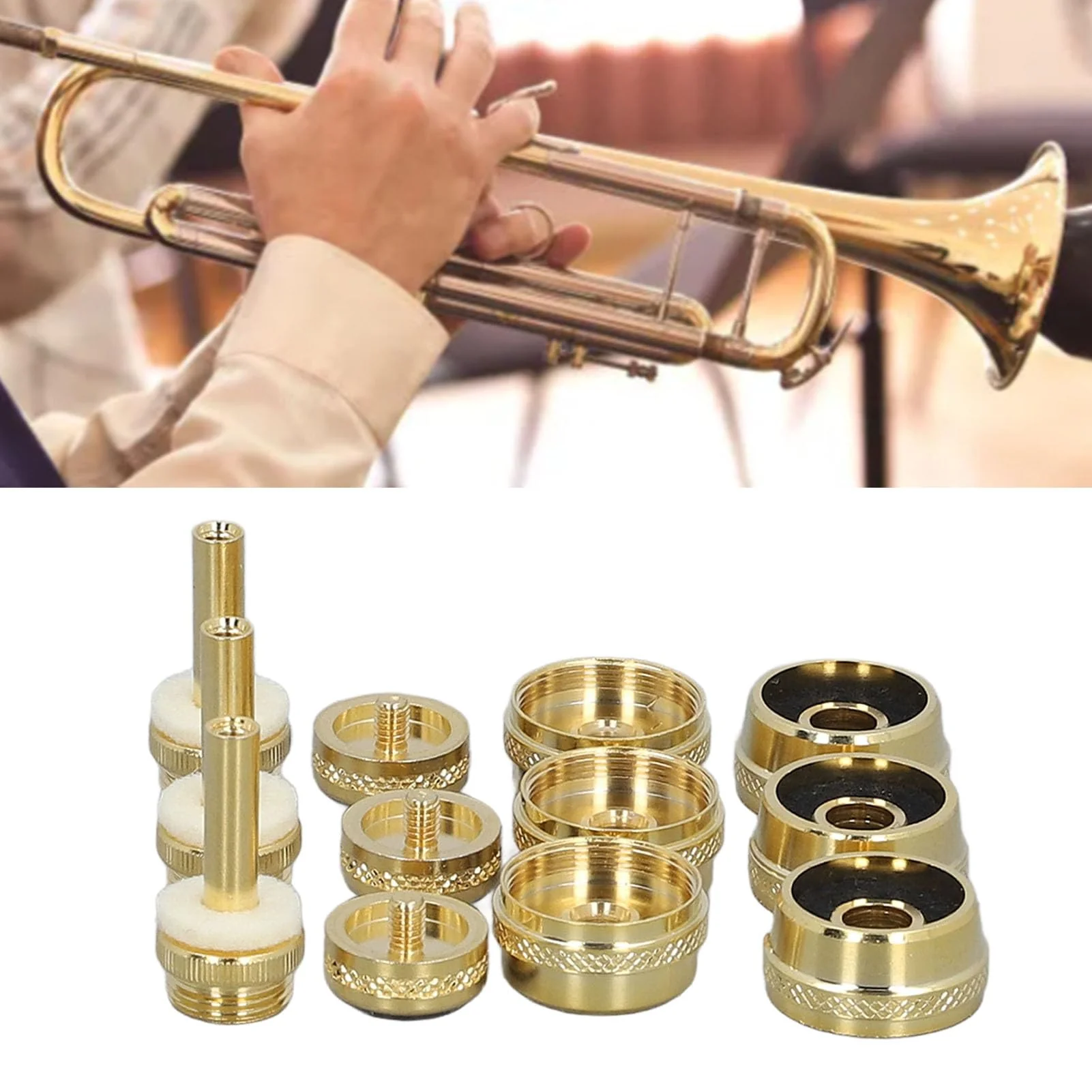 Trumpet Valve Finger Button Cap and Rod Set, with Abalone Shell for Repair Replacement for Old Parts Easy Installation Exquisite Button Sturdy Metal - Image 9
