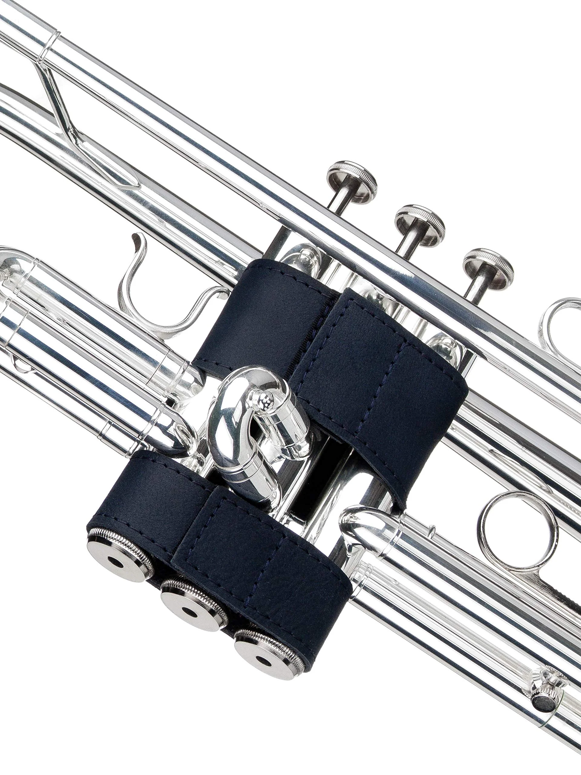 Trumpet valve guard by KGUBrass is the leather trumpet valve protector made of luxurious mild and thick material; use as protection from corrosion, scratches and stains (Black) BLACK - Image 5