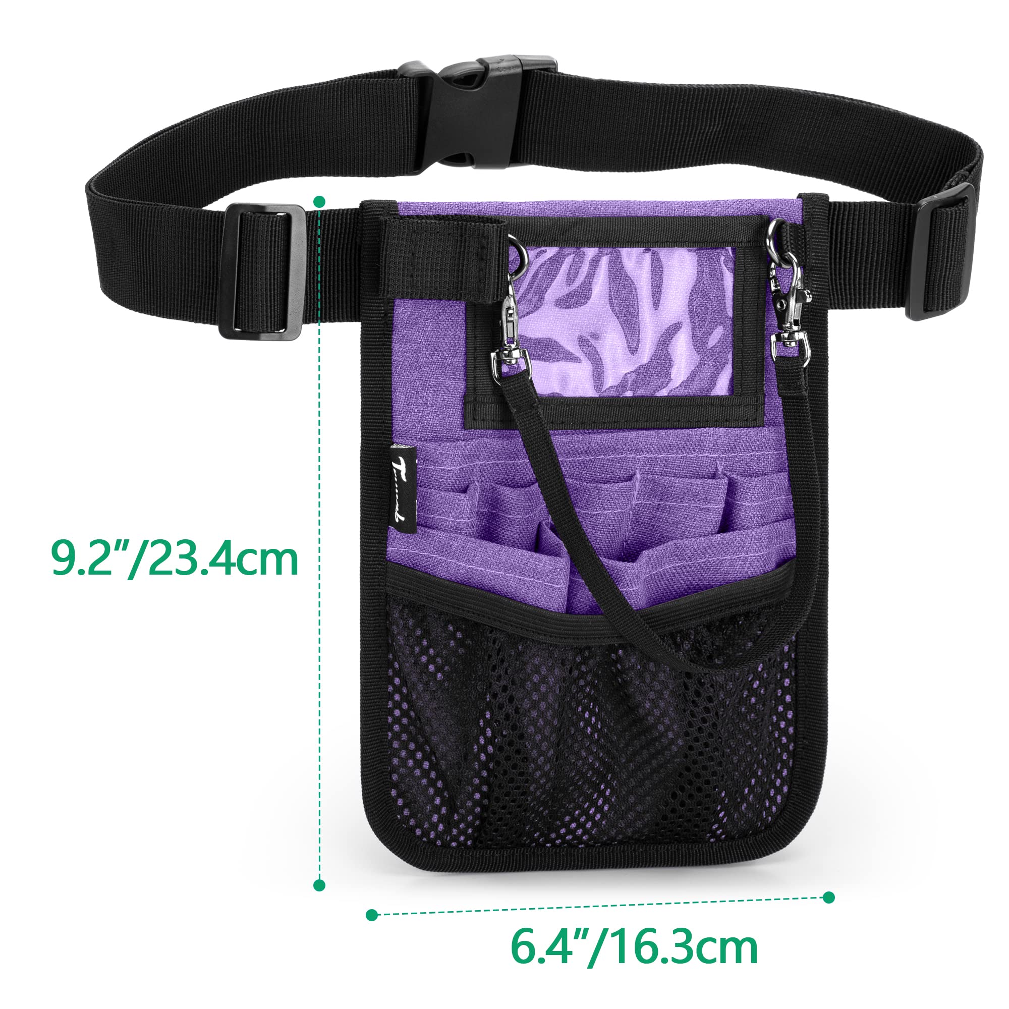 Trunab Nurse Waist Pack with Multiple Pocket Pockets for Medical Accessories such as Scissors, Tape, Stethoscope, Thermometer, Nursing Bag, purple, 1 - Image 6