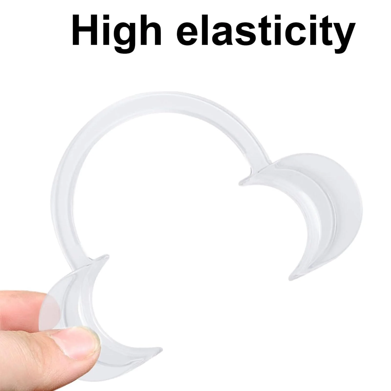 TSHAOUN Pack of 20 Mouth Openers, Dental C-shape Clear Oral Cheek Holder, Mouth Lip Opener, Cheek Holder for Mouth Opener Challenge, Mouth Opener Mouth Angle Holder for Party Games and Teeth Whitening 2 Colours - Image 6
