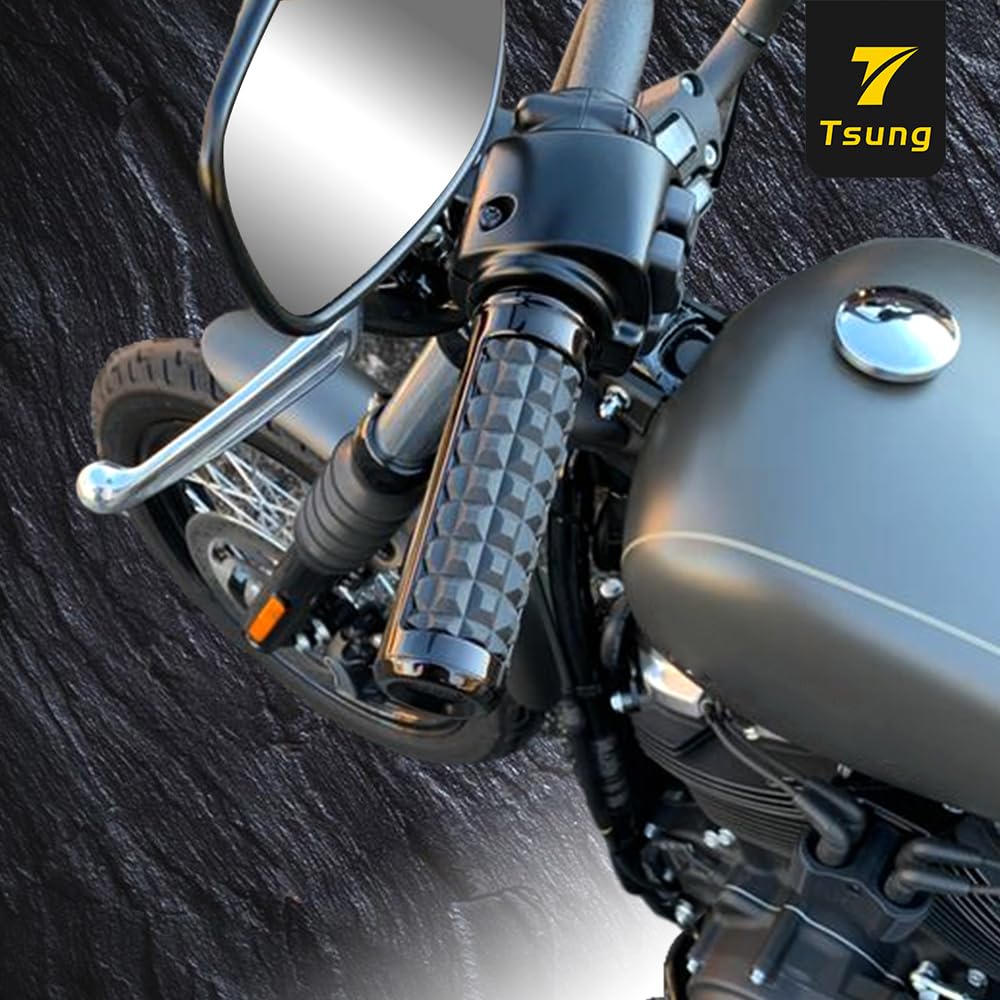 TSUNG Handlebar Grips 1 Inch Motorcycle 25MM Throttle Hand Grip Knob - Image 5