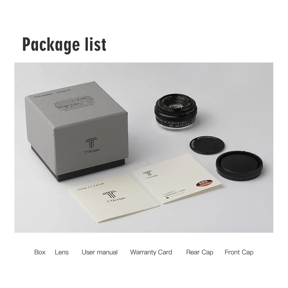 TTArtisan 25mm F2 Wide-Angle APS-C Camera Lens Large Aperture Manual Fixed Camera Lens Compatible with Fuji X-Mount Cameras X-A2 X-A2 X-A3 X-A5 X-A7 X-H1 XT1 X-T2 X-T3 X-T20 X-T30 X-T100 X-T200 X-PRO1 - Image 8