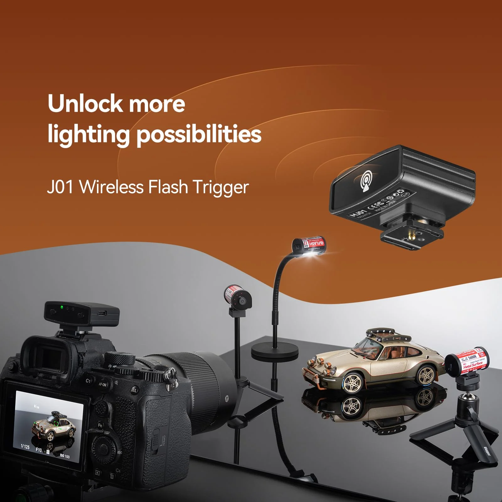 TTARTISAN M01 On-Camera Flash, Mini Flash Speedlite for Hot Shoe Camera, Lightweight Xenon Flash Light with 4 Power Level GN12 5600K±200K Compact Retro Camera (1) - Image 5