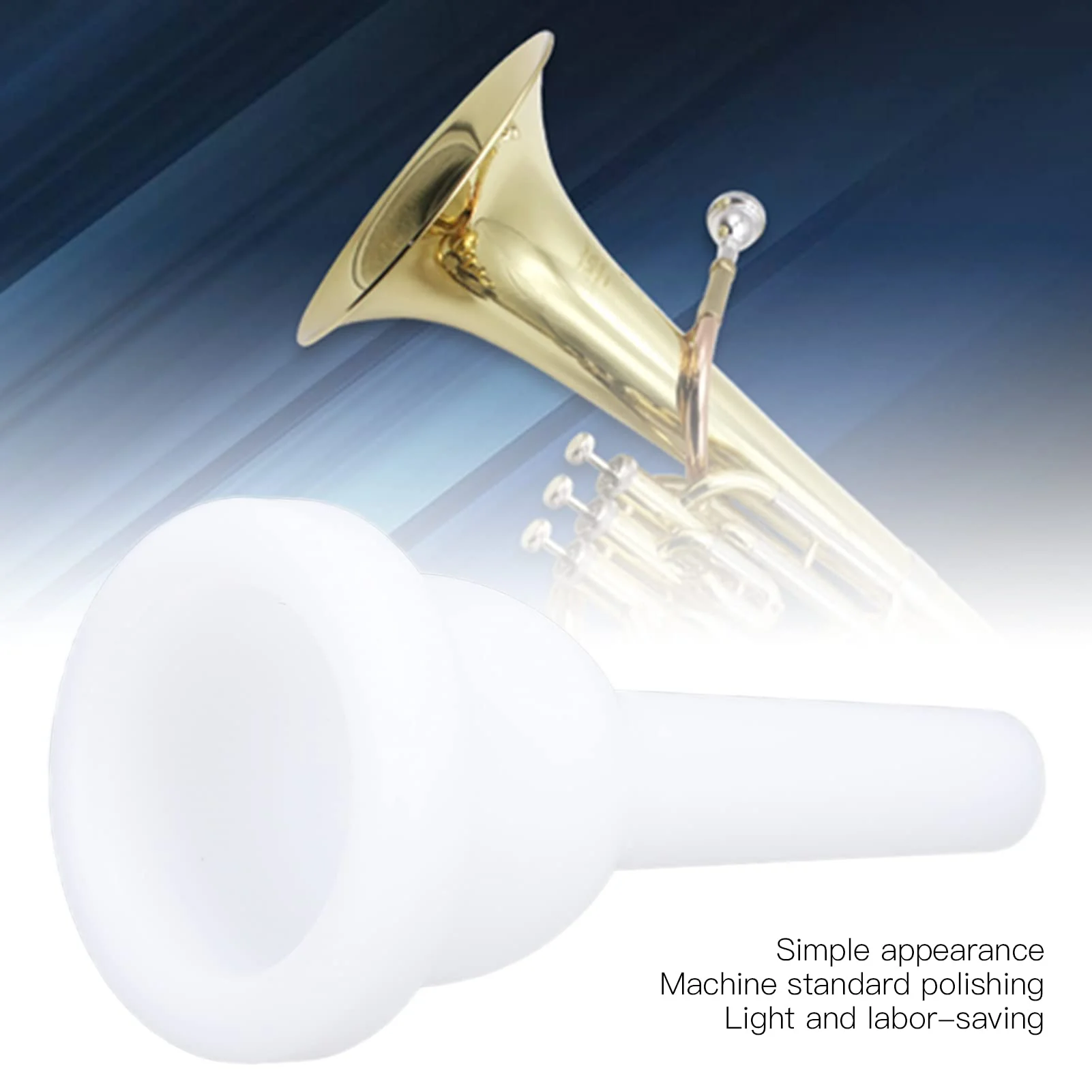 Tuba Mouthpiece, ABS Plastic Mt‑20 Tuba Mouthpiece Wind Tuba Instrument Accessories Playing Replacement for Trombone Mouthpiece - Image 2