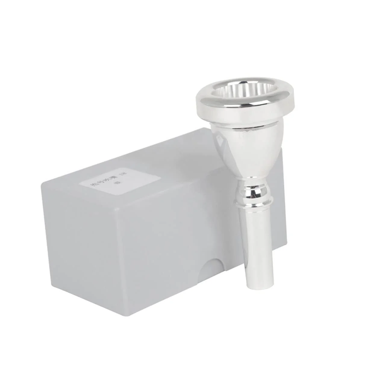 Tuba Mouthpieces Brass Saxophone Accessories Music Player Trumpet Accessories Plated Tuba Musical Replacement Tuba Part Replacement 18c 4.7X4.7X10CM Silver - Image 3