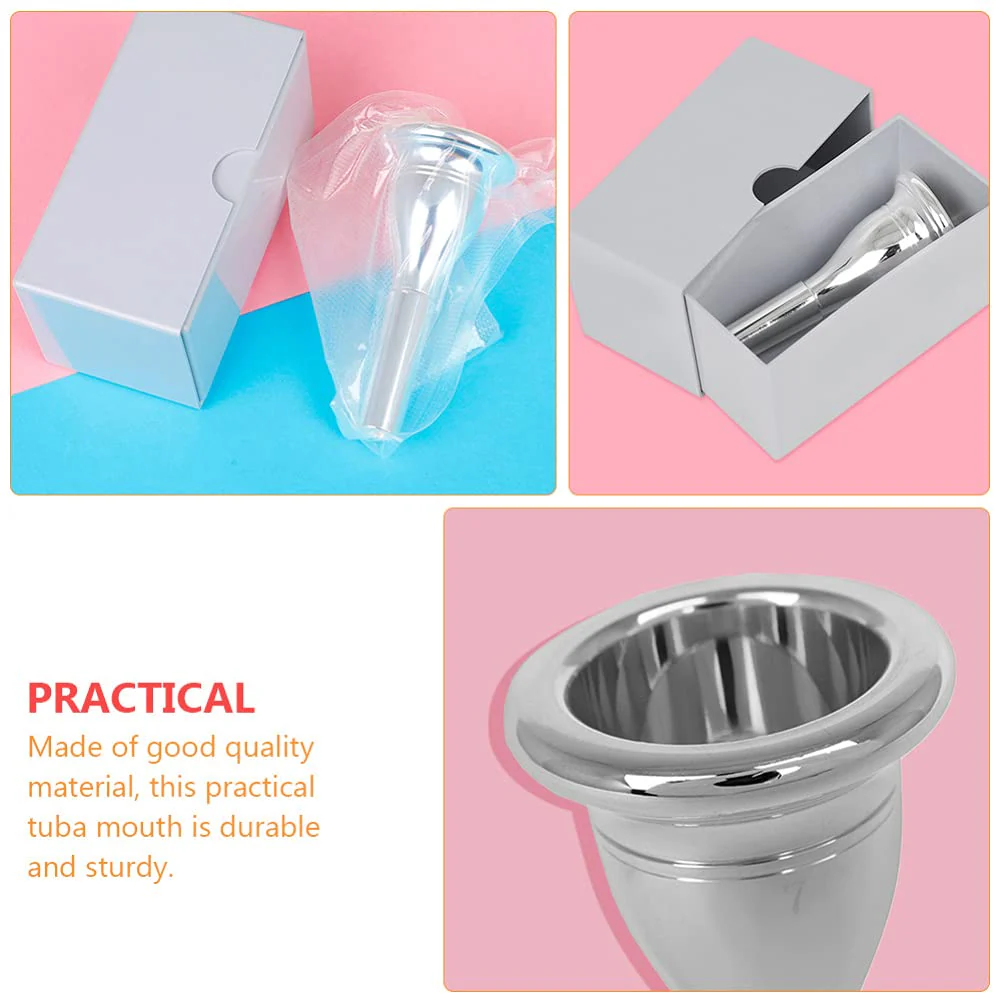 Tuba Tuba Mouth Instrument Accessory Tuba Replacement Silver - Image 5