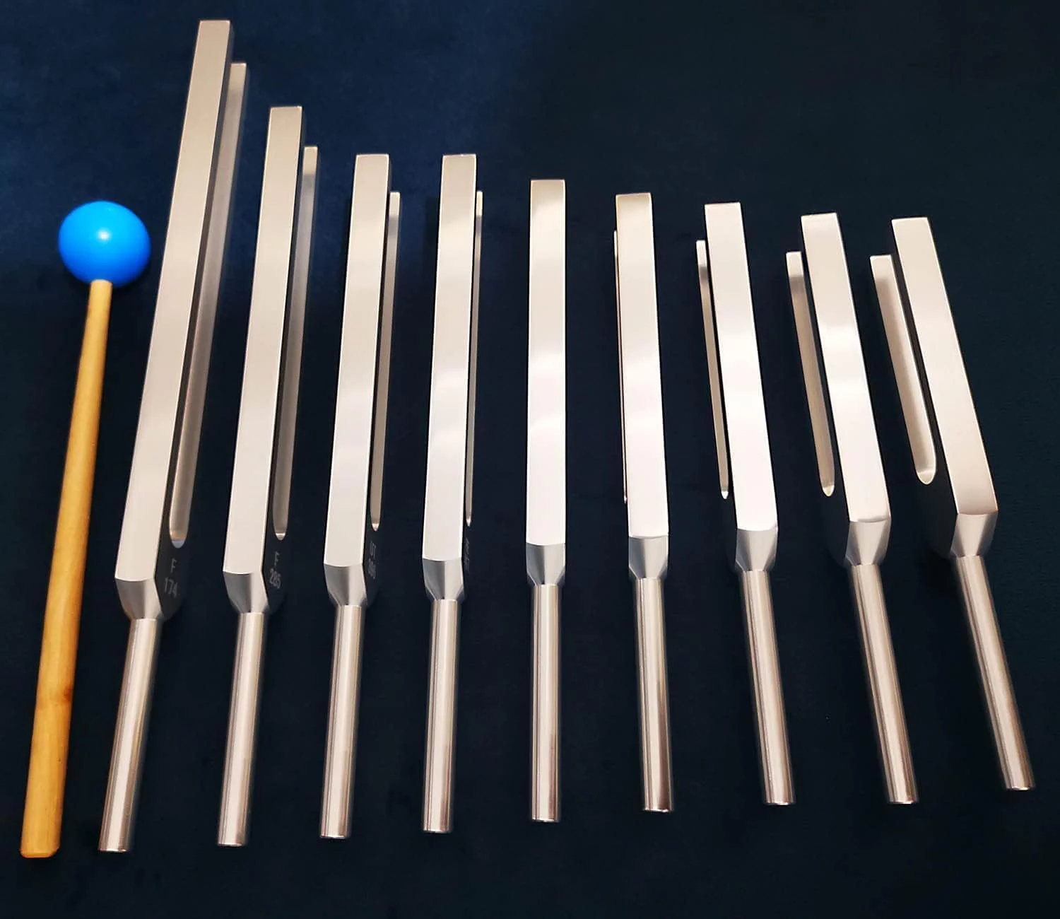Tuning Fork Set 10 Pcs with All Healing Solfeggio Frequency (285 Hz, 396 Hz, 417 Hz, 528 Hz, 639 Hz, 741 Hz, 852 Hz, and 963 Hz) - Image 2